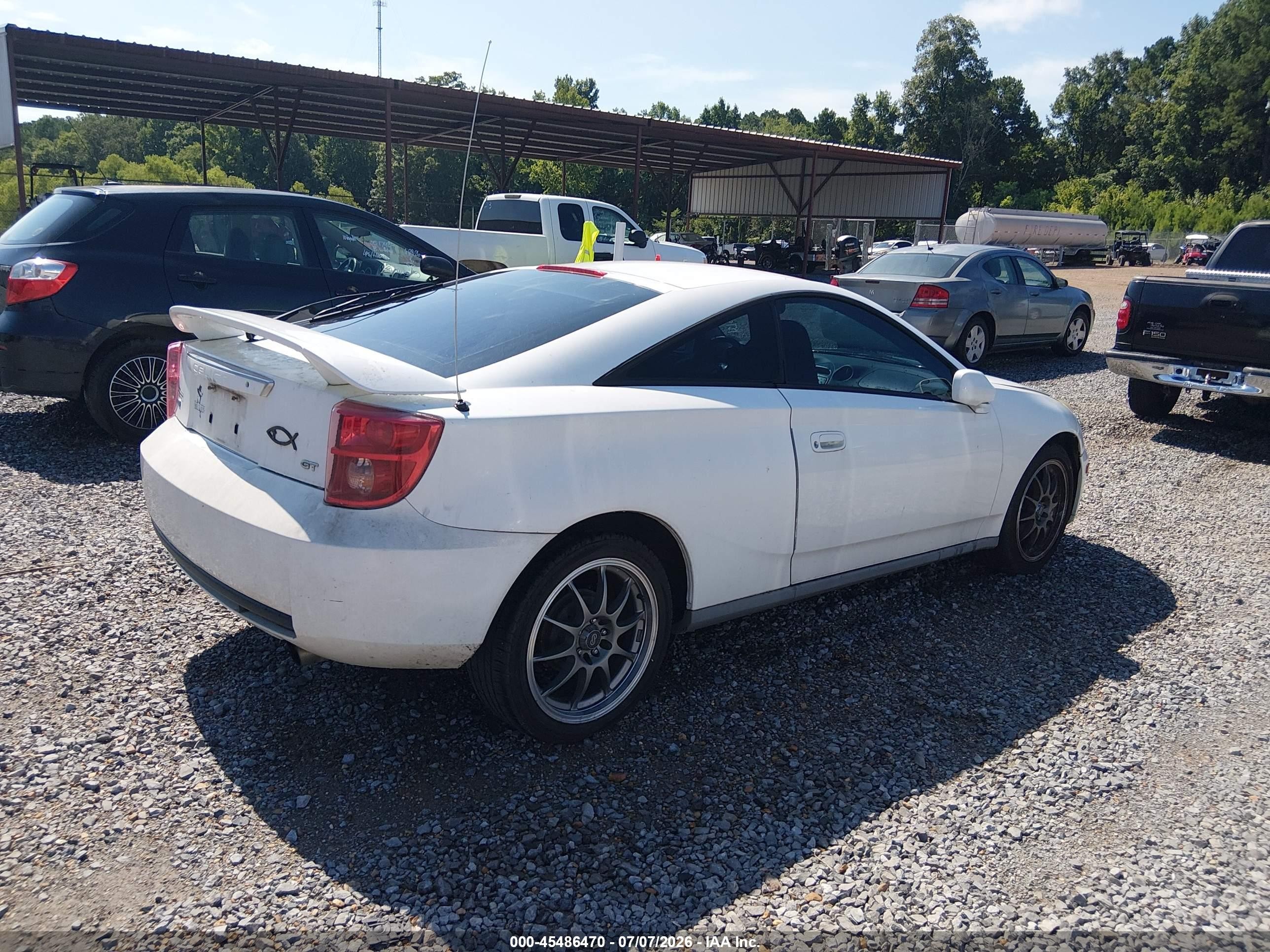 2005 Toyota Celica Gt White vin: JTDDR32T550187811