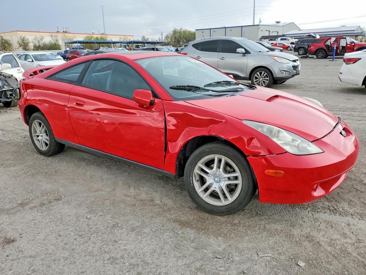 2000 Toyota Celica Gt Red vin: JTDDR32T5Y0065406