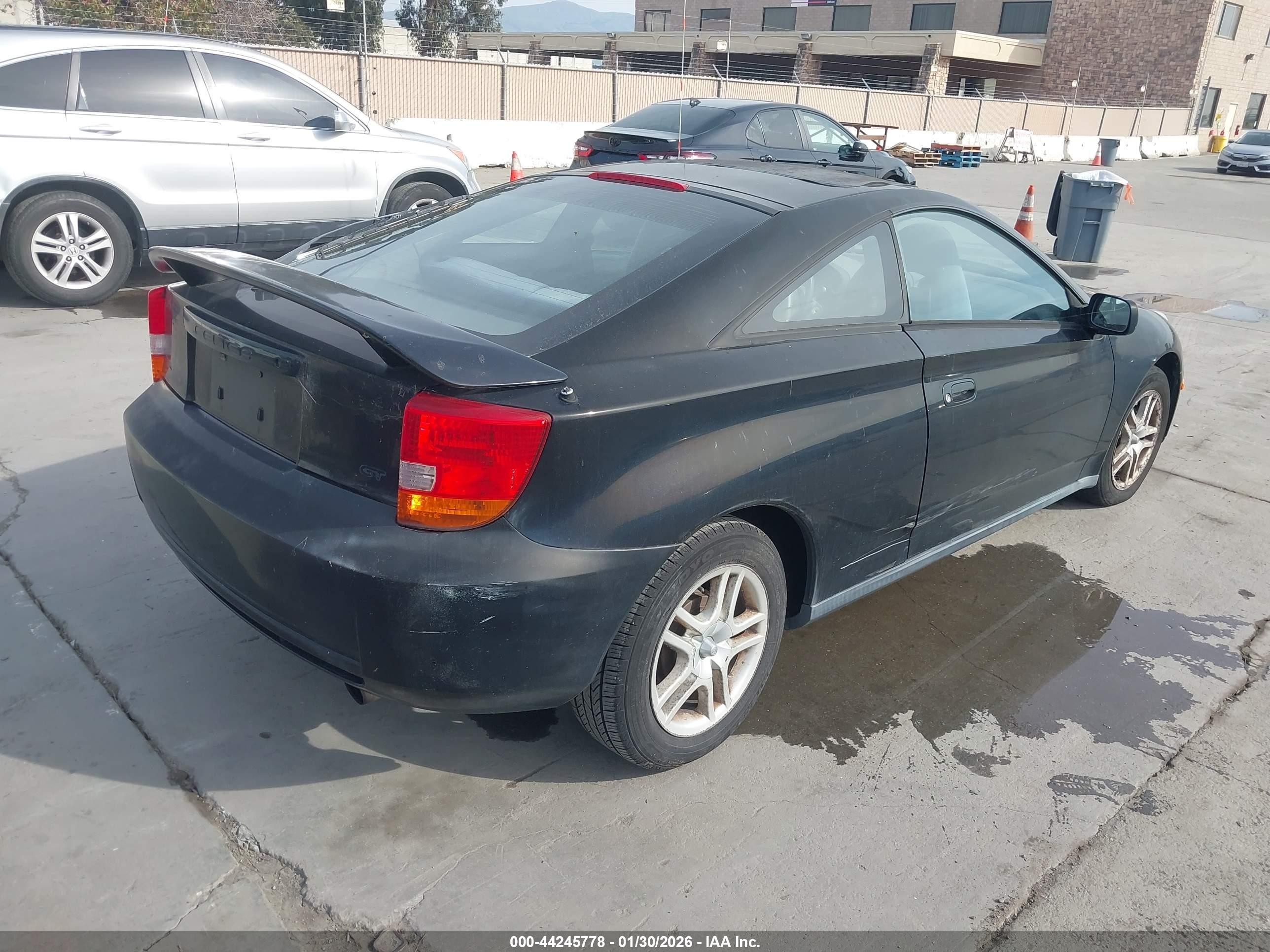 2001 Toyota Celica Gt Black vin: JTDDR32T610095746