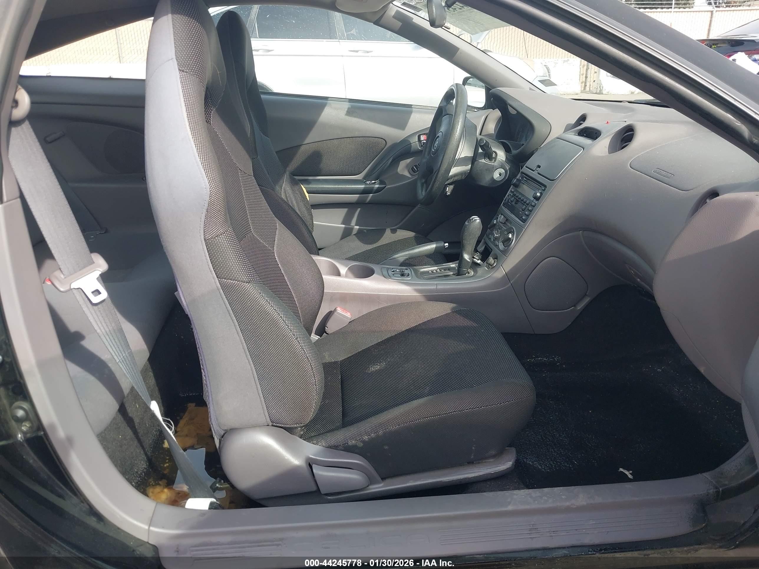 2001 Toyota Celica Gt Black vin: JTDDR32T610095746