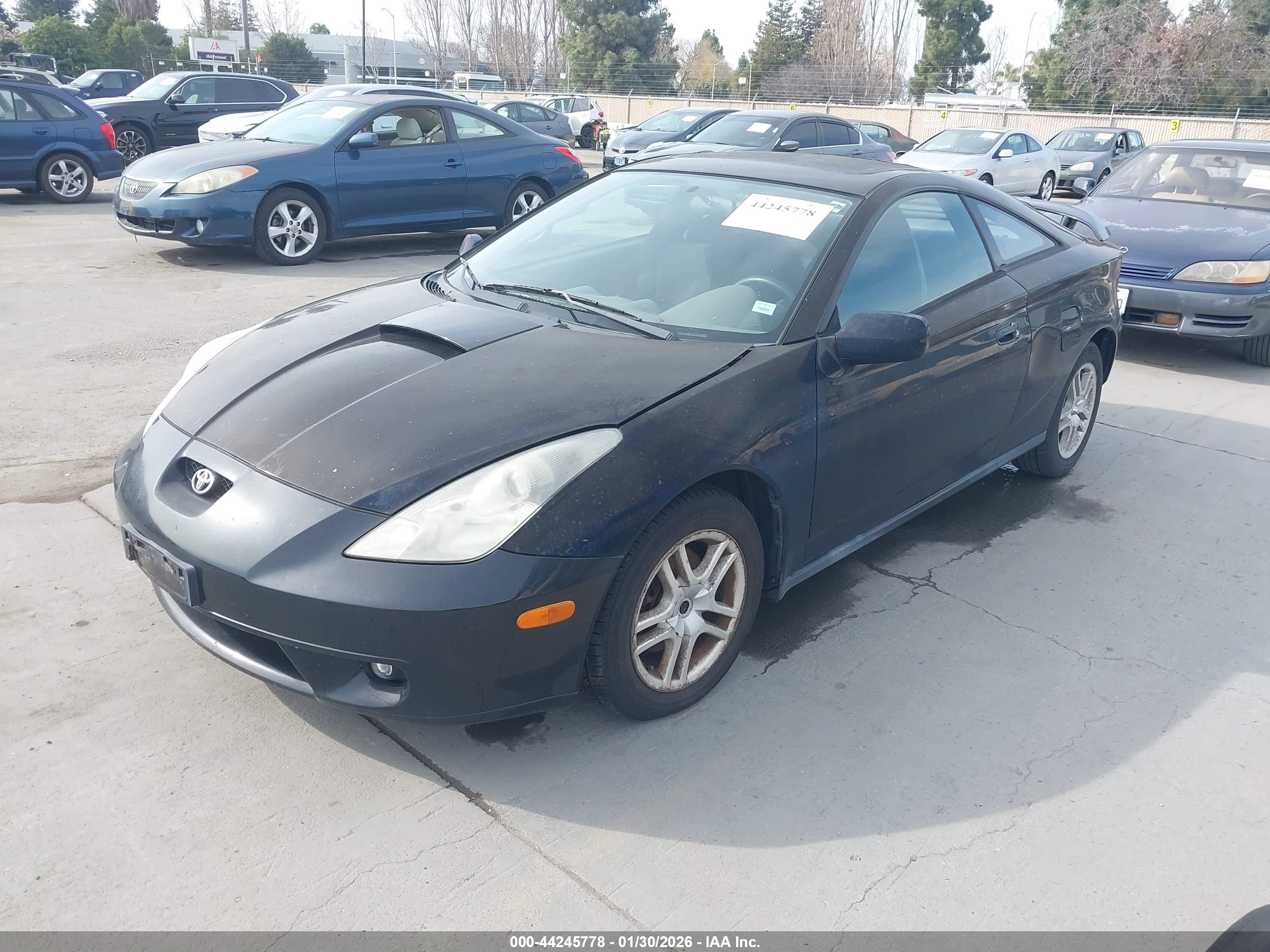 2001 Toyota Celica Gt Black vin: JTDDR32T610095746