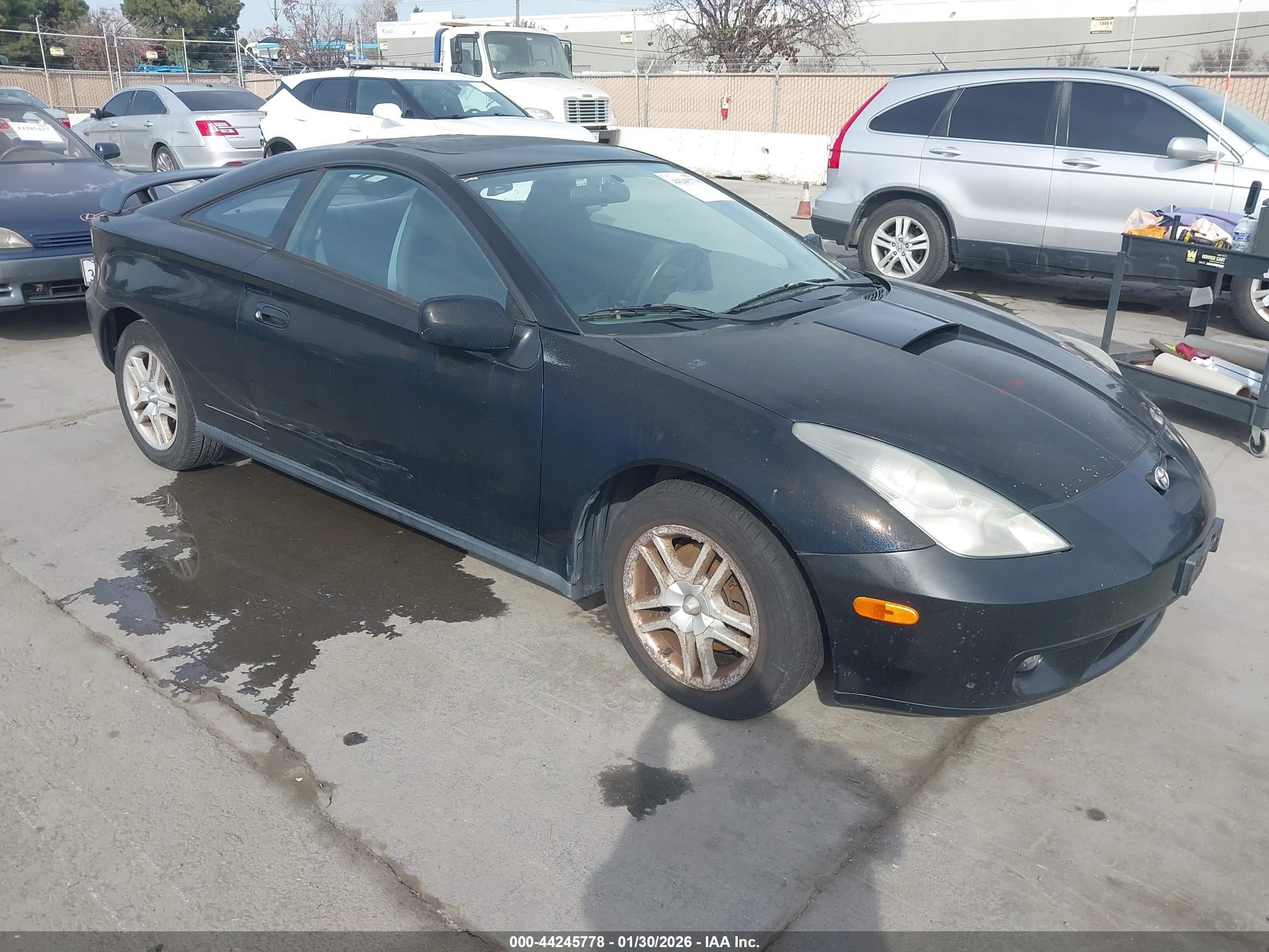 2001 Toyota Celica Gt Black vin: JTDDR32T610095746
