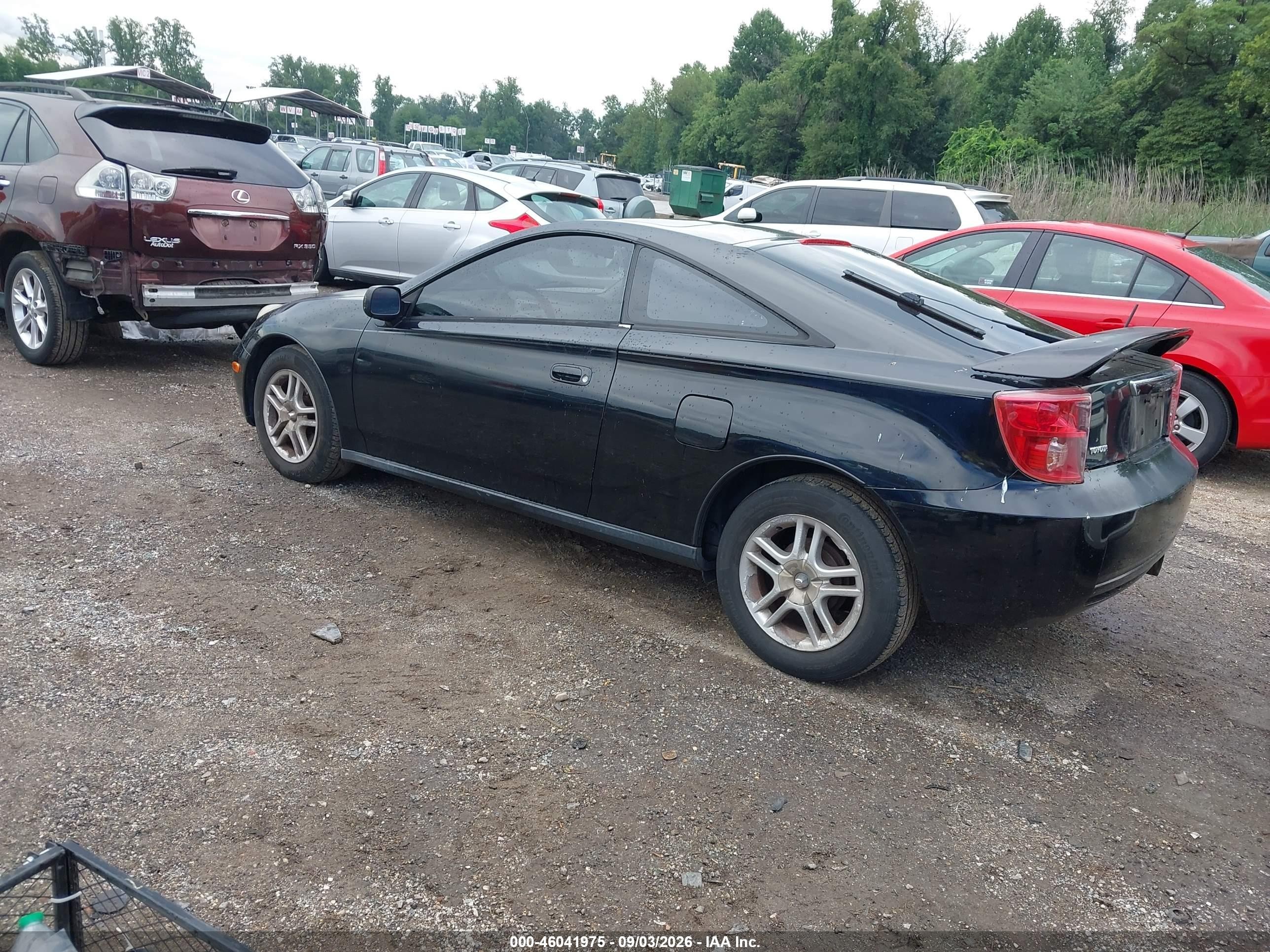 2004 Toyota Celica Gt Black vin: JTDDR32T640175536