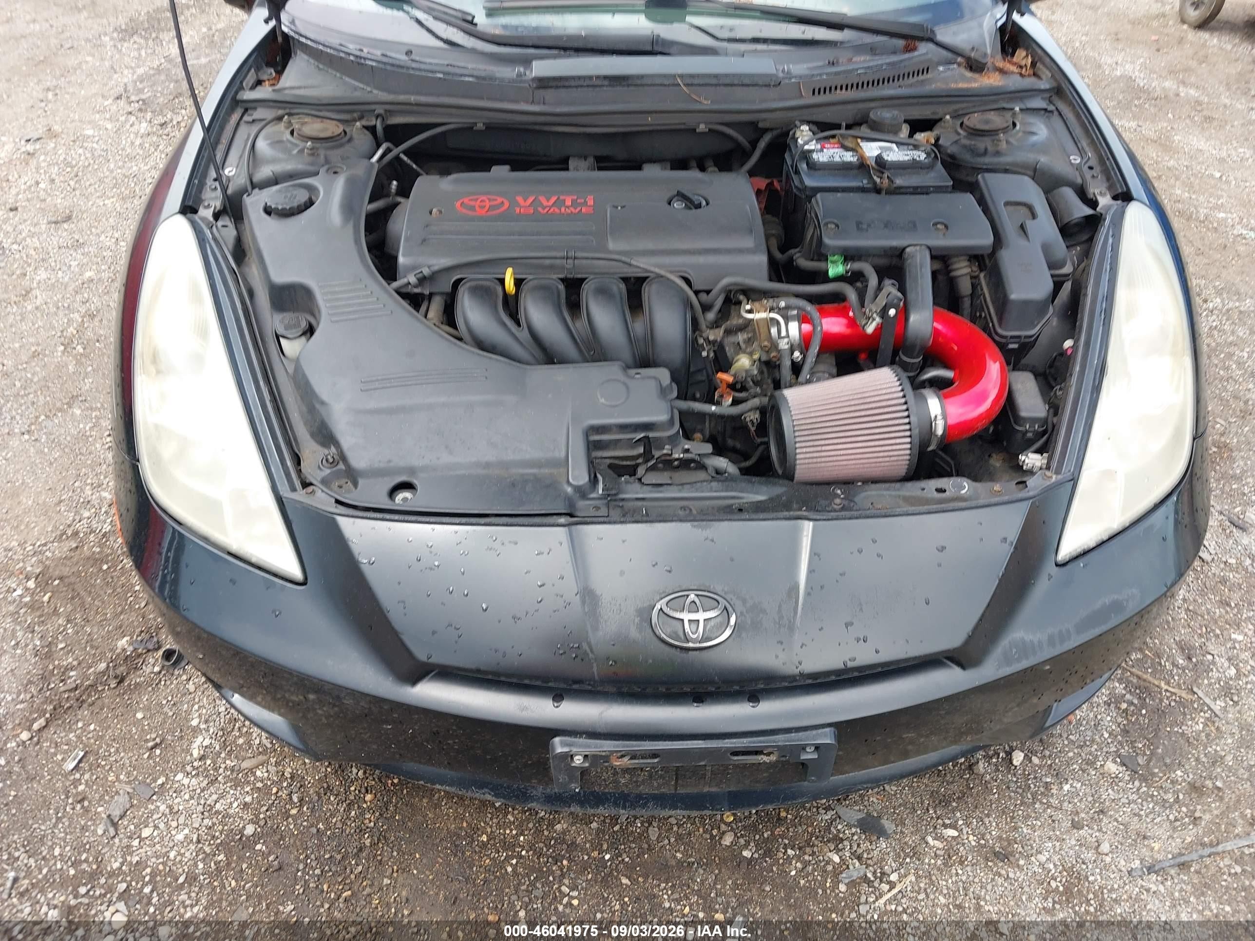 2004 Toyota Celica Gt Black vin: JTDDR32T640175536