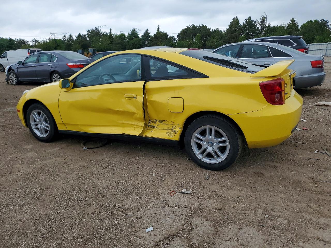 2005 Toyota Celica Gt Желтый vin: JTDDR32T650181256