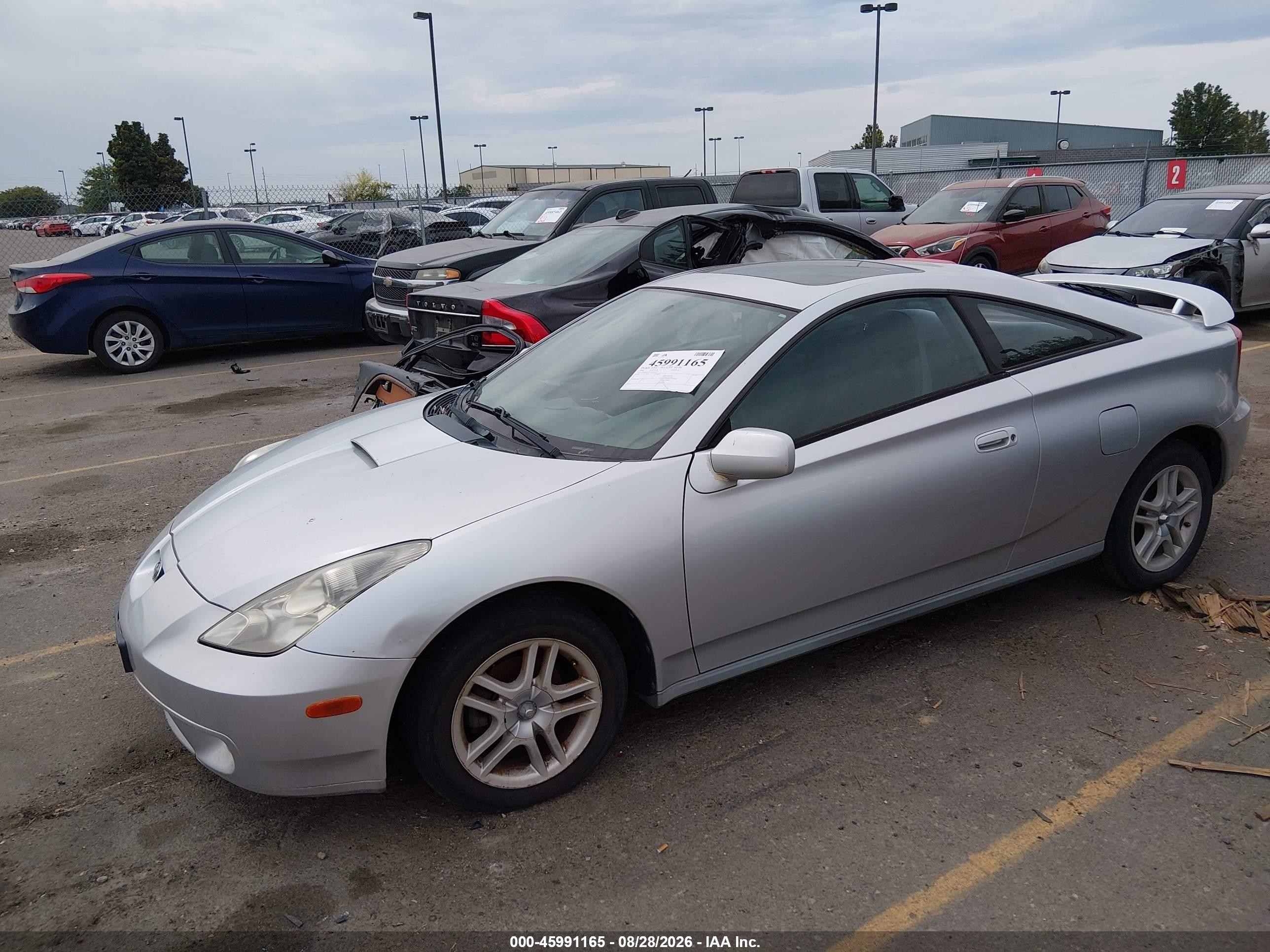2000 Toyota Celica Gt Silver vin: JTDDR32T6Y0012312