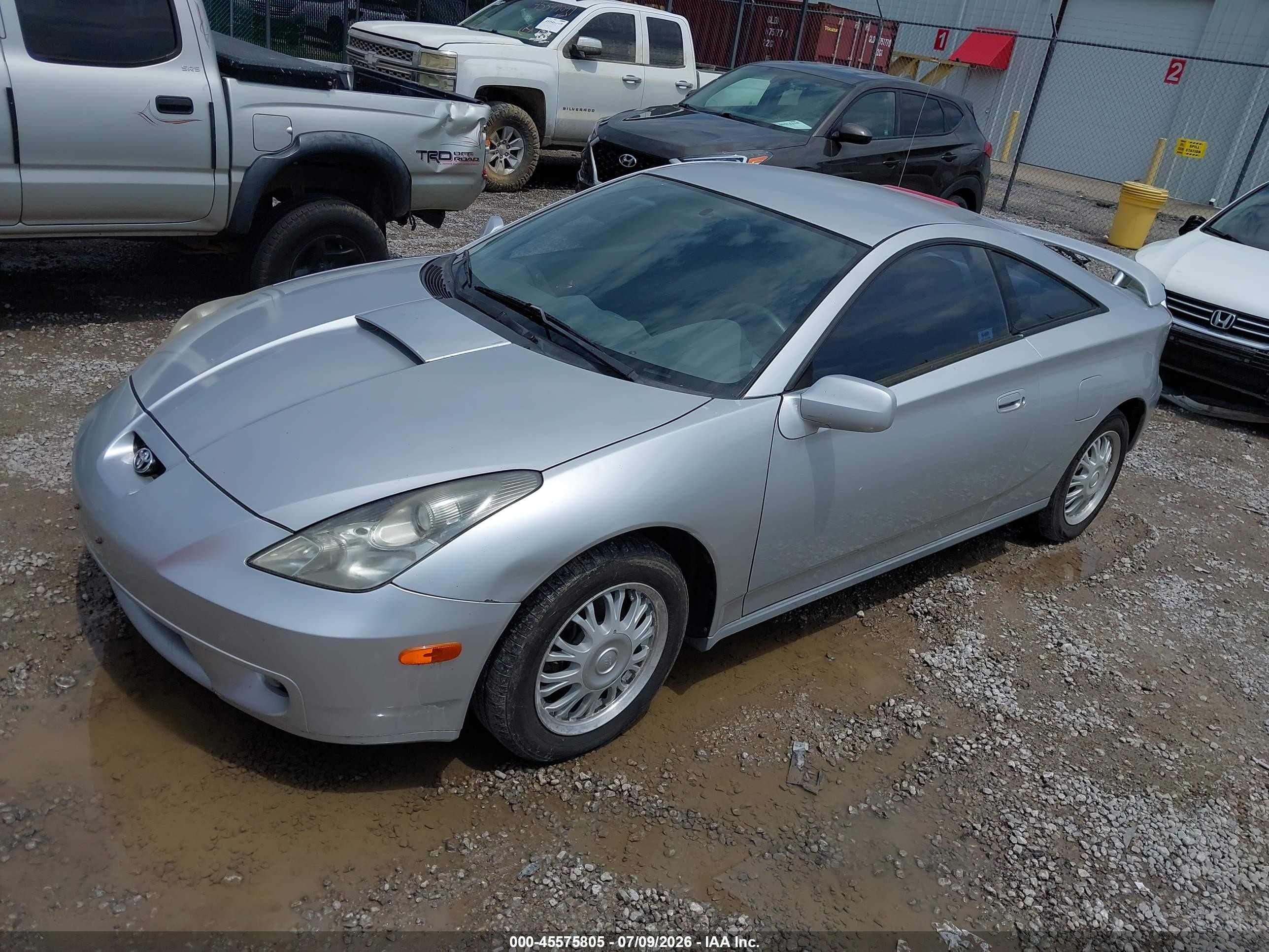 2001 Toyota Celica Gt Silver vin: JTDDR32T710091575