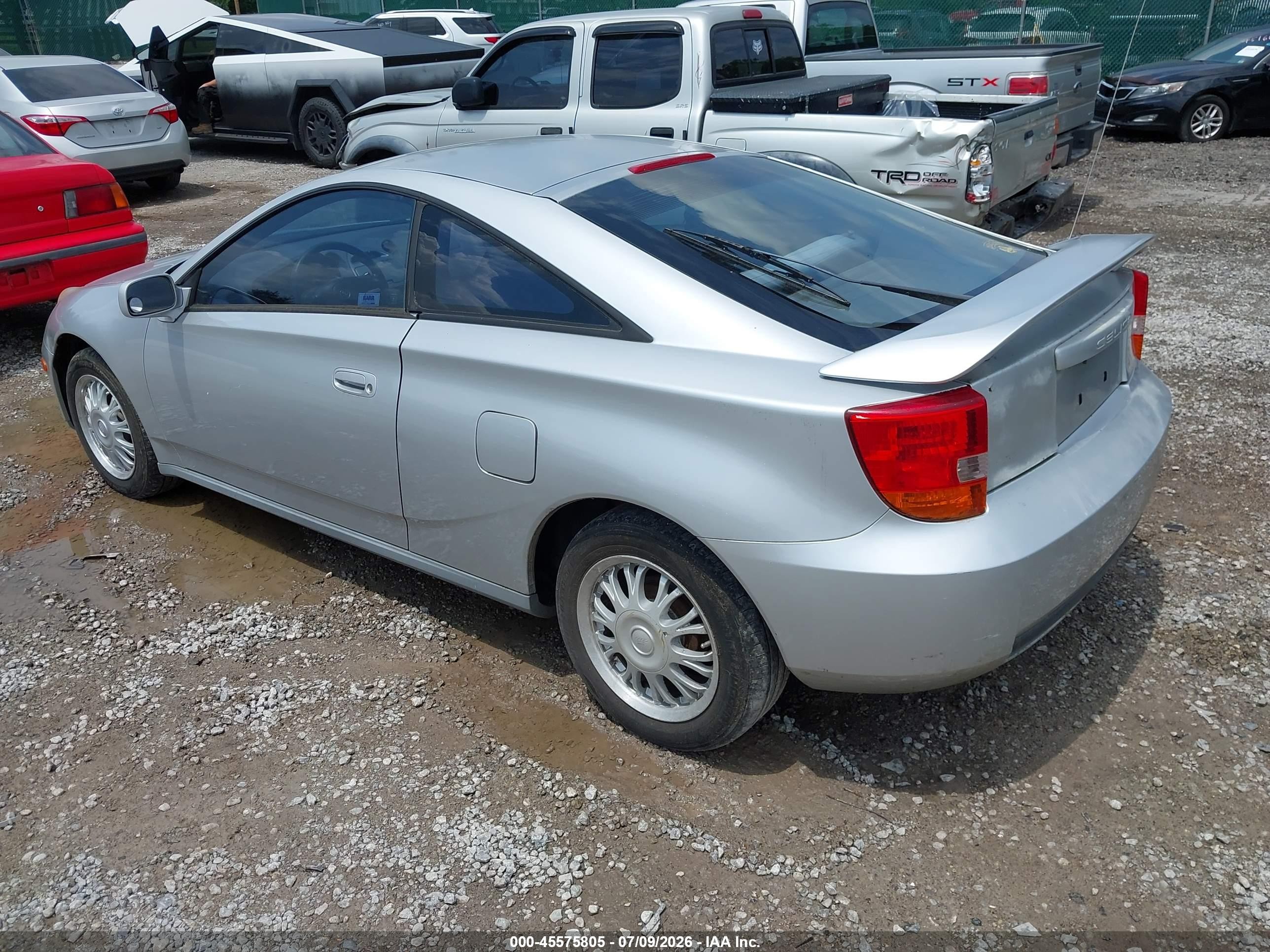 2001 Toyota Celica Gt Silver vin: JTDDR32T710091575