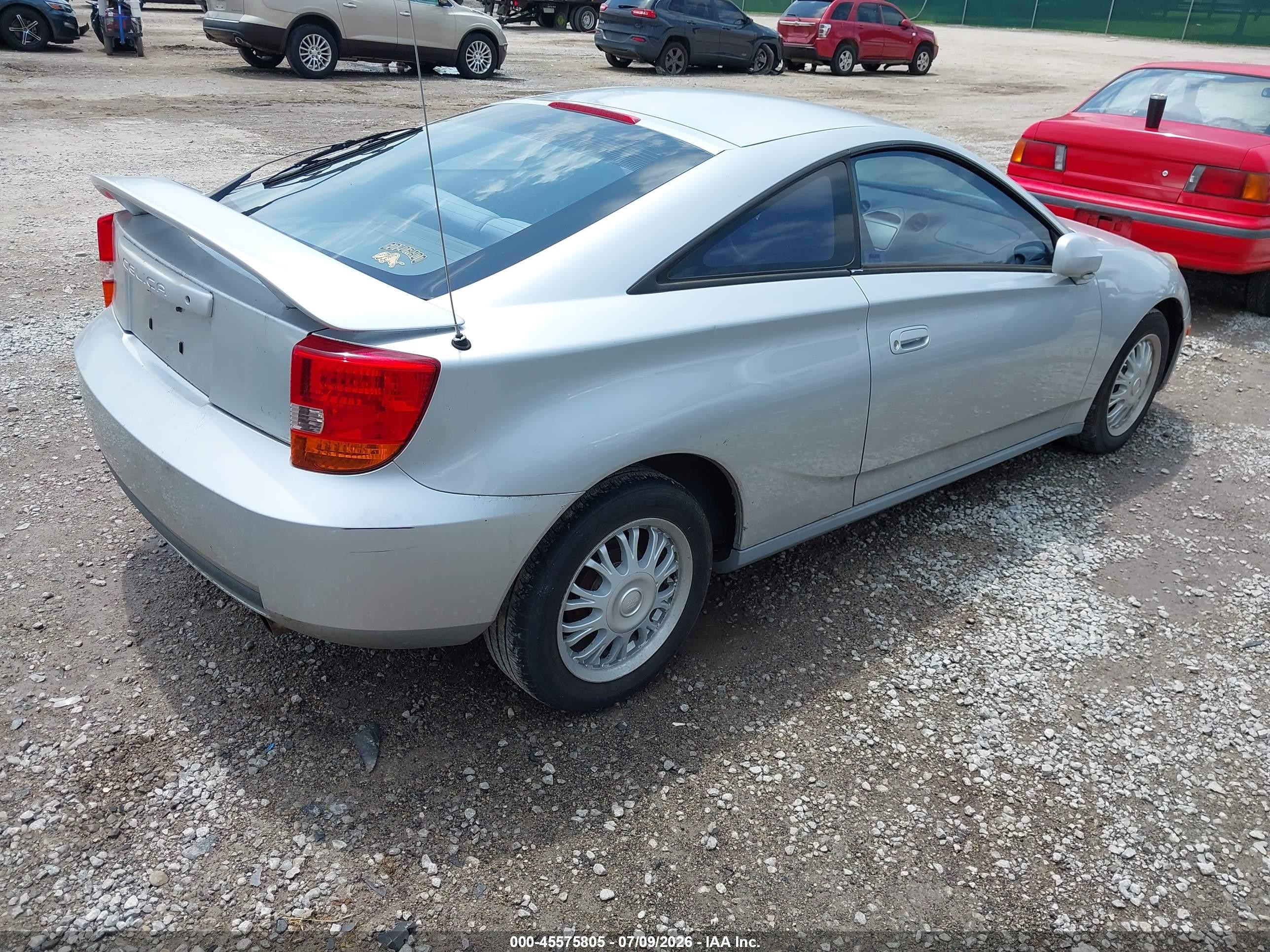 2001 Toyota Celica Gt Silver vin: JTDDR32T710091575
