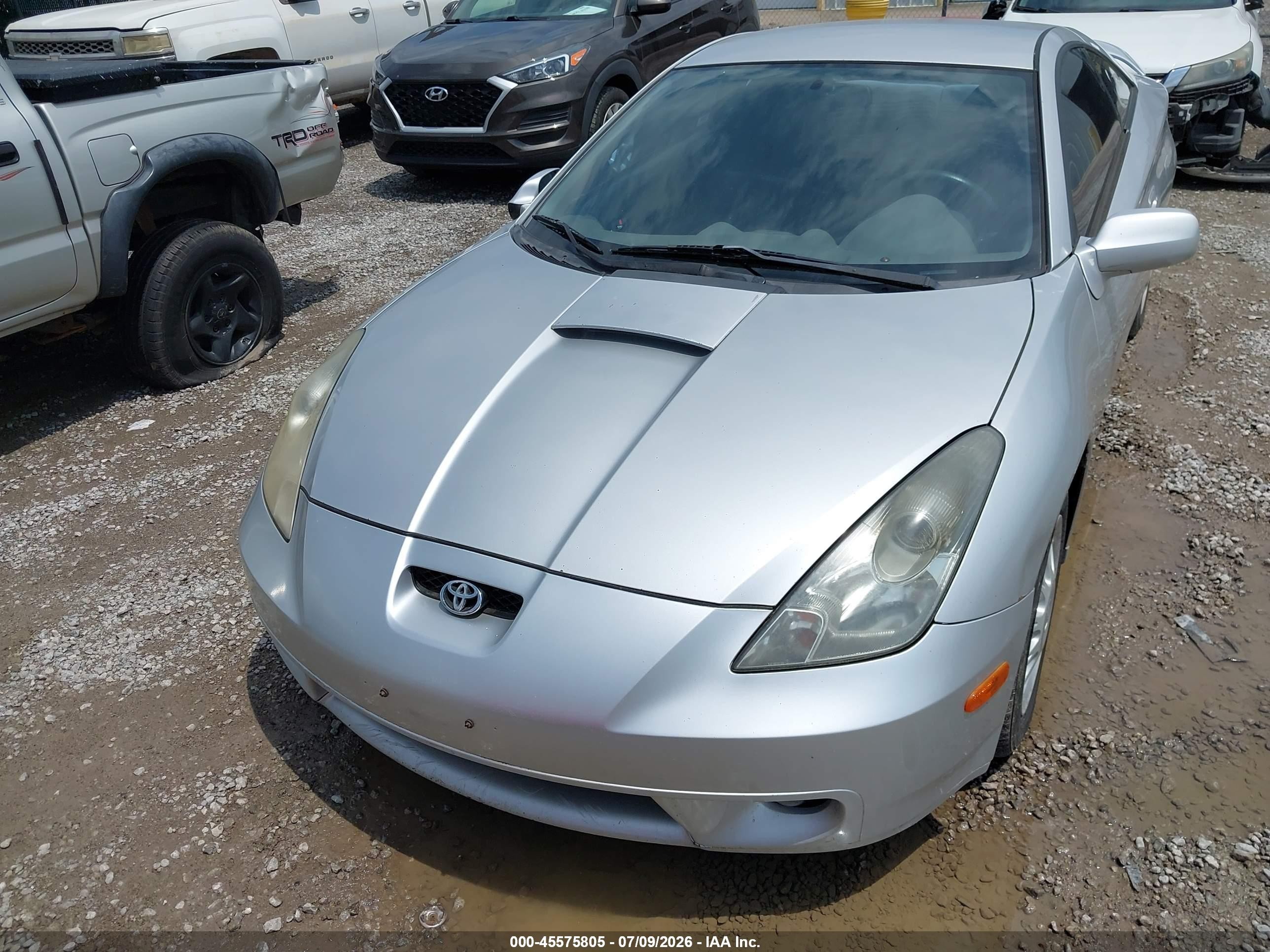 2001 Toyota Celica Gt Silver vin: JTDDR32T710091575