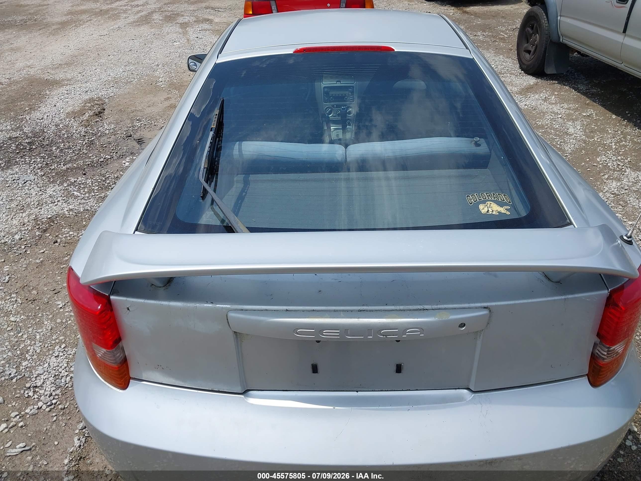 2001 Toyota Celica Gt Silver vin: JTDDR32T710091575
