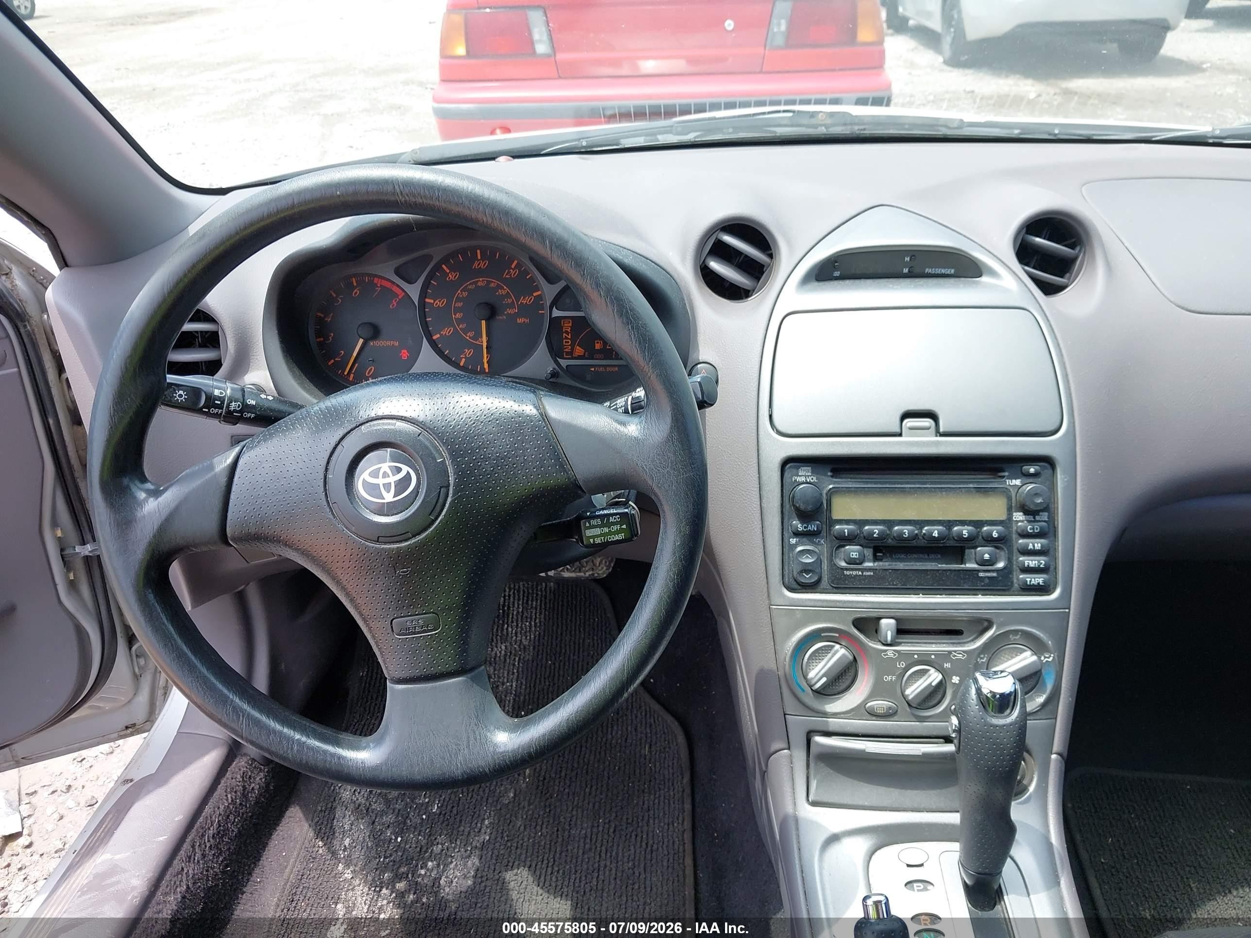 2001 Toyota Celica Gt Silver vin: JTDDR32T710091575