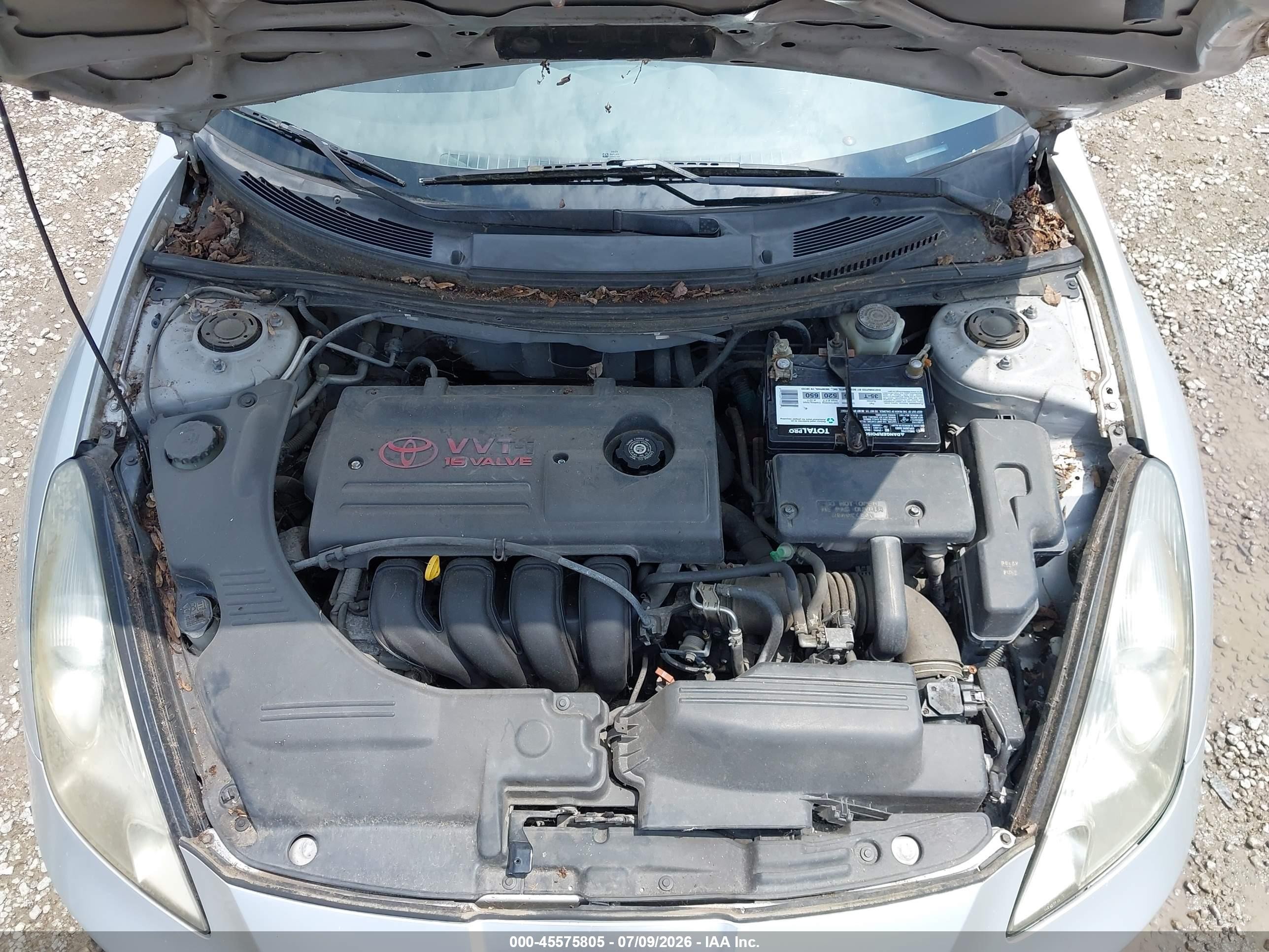 2001 Toyota Celica Gt Silver vin: JTDDR32T710091575