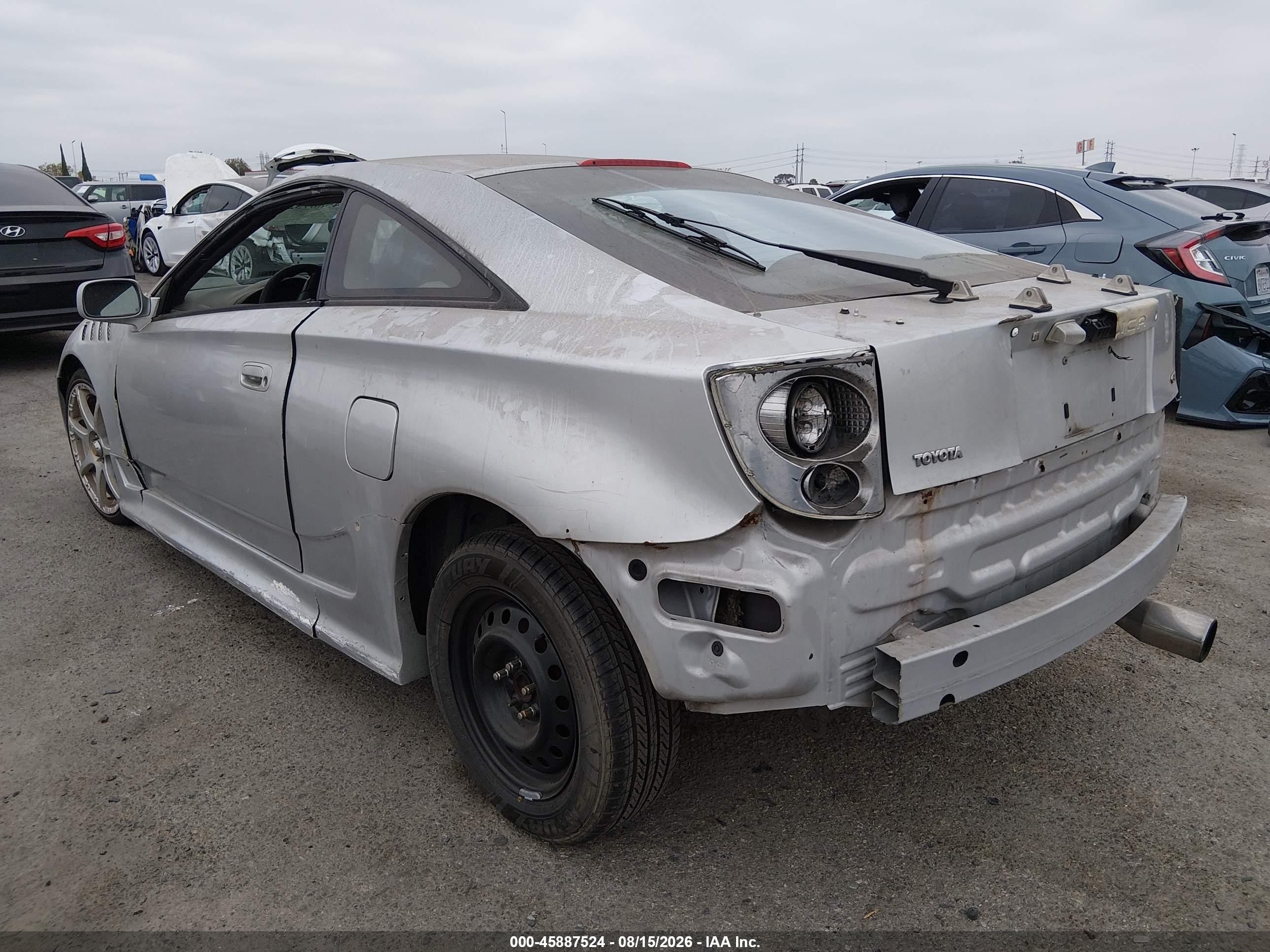 2001 Toyota Celica Gt Silver vin: JTDDR32T710101294