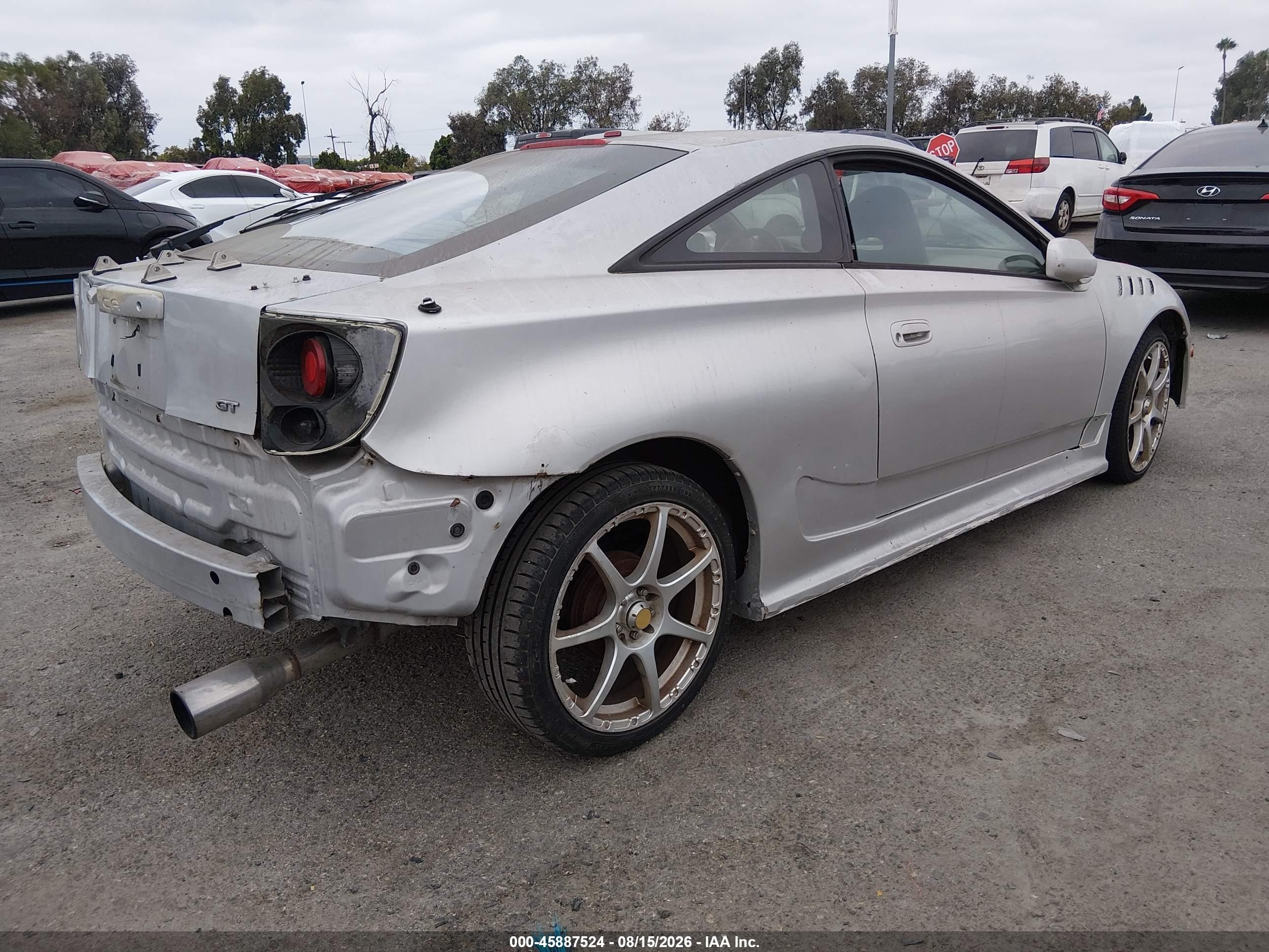 2001 Toyota Celica Gt Silver vin: JTDDR32T710101294