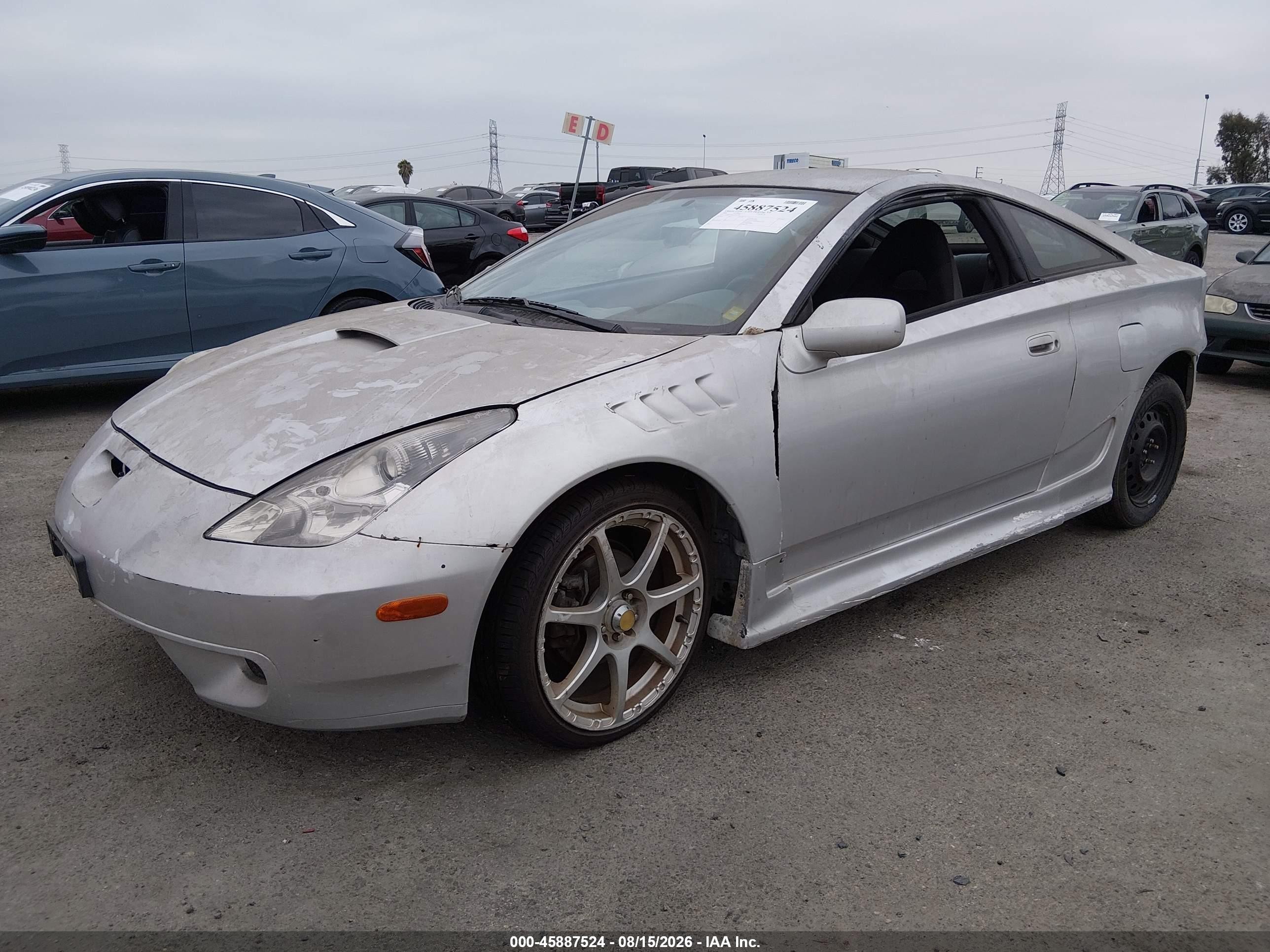 2001 Toyota Celica Gt Silver vin: JTDDR32T710101294