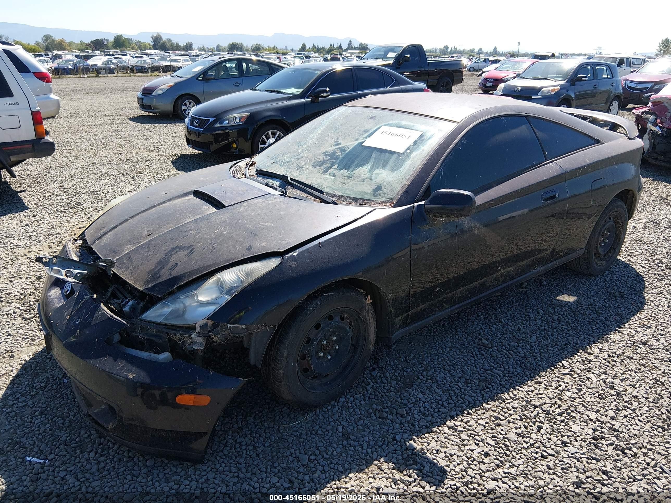 2002 Toyota Celica Gt Black vin: JTDDR32T720121725