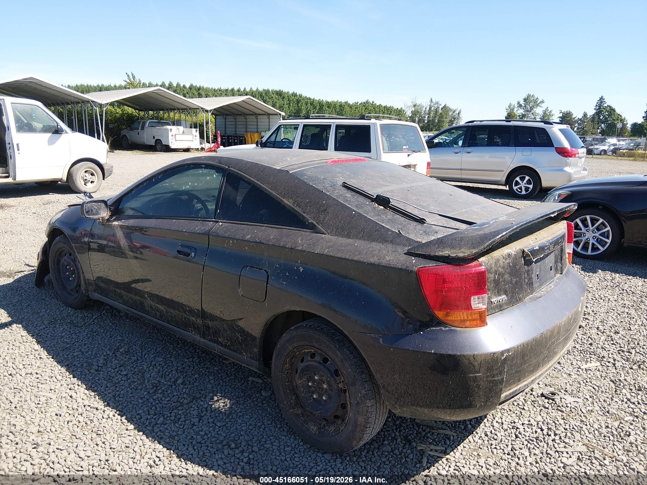 2002 Toyota Celica Gt Black vin: JTDDR32T720121725