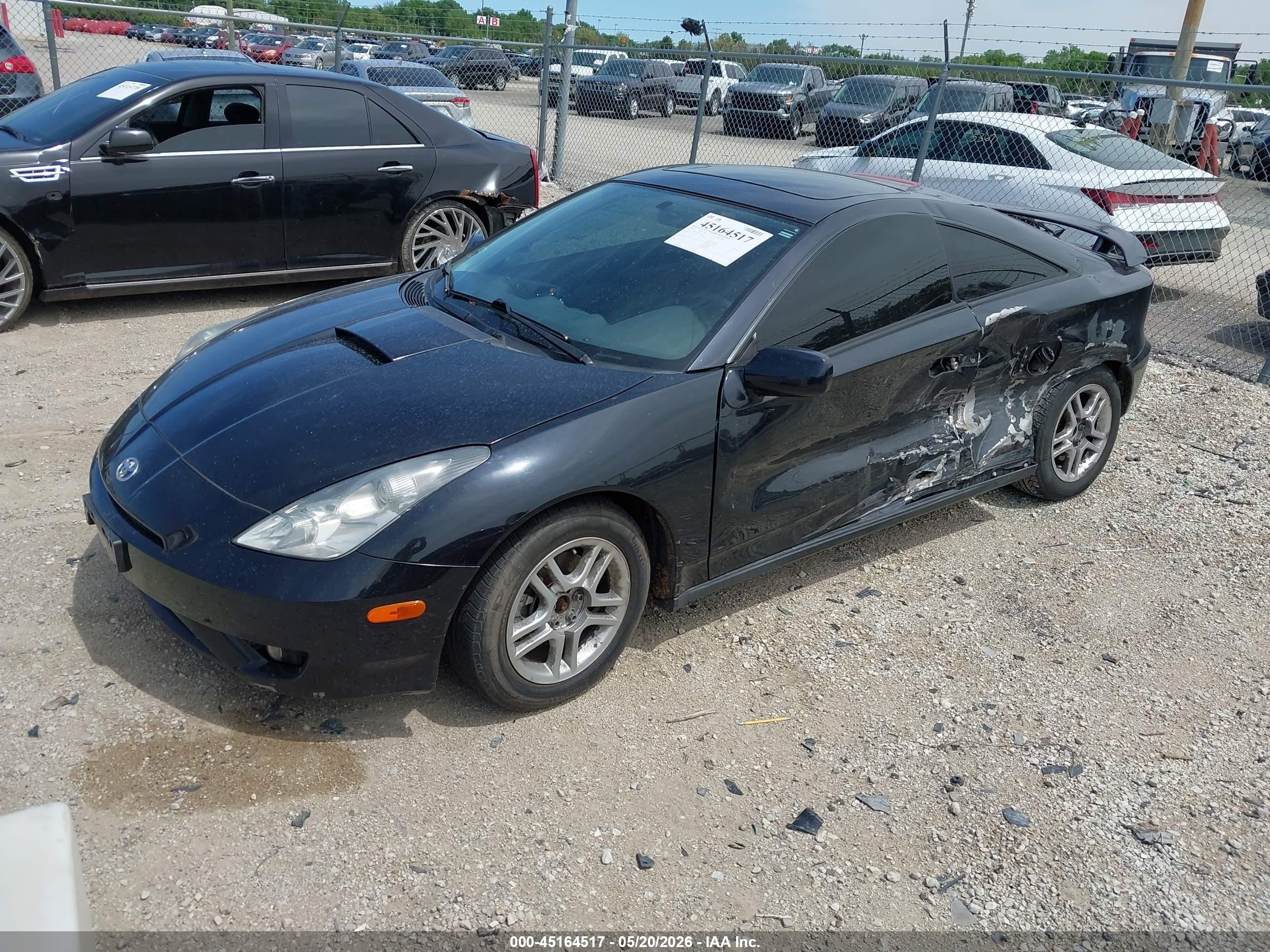 2003 Toyota Celica Gt Black vin: JTDDR32T730154015