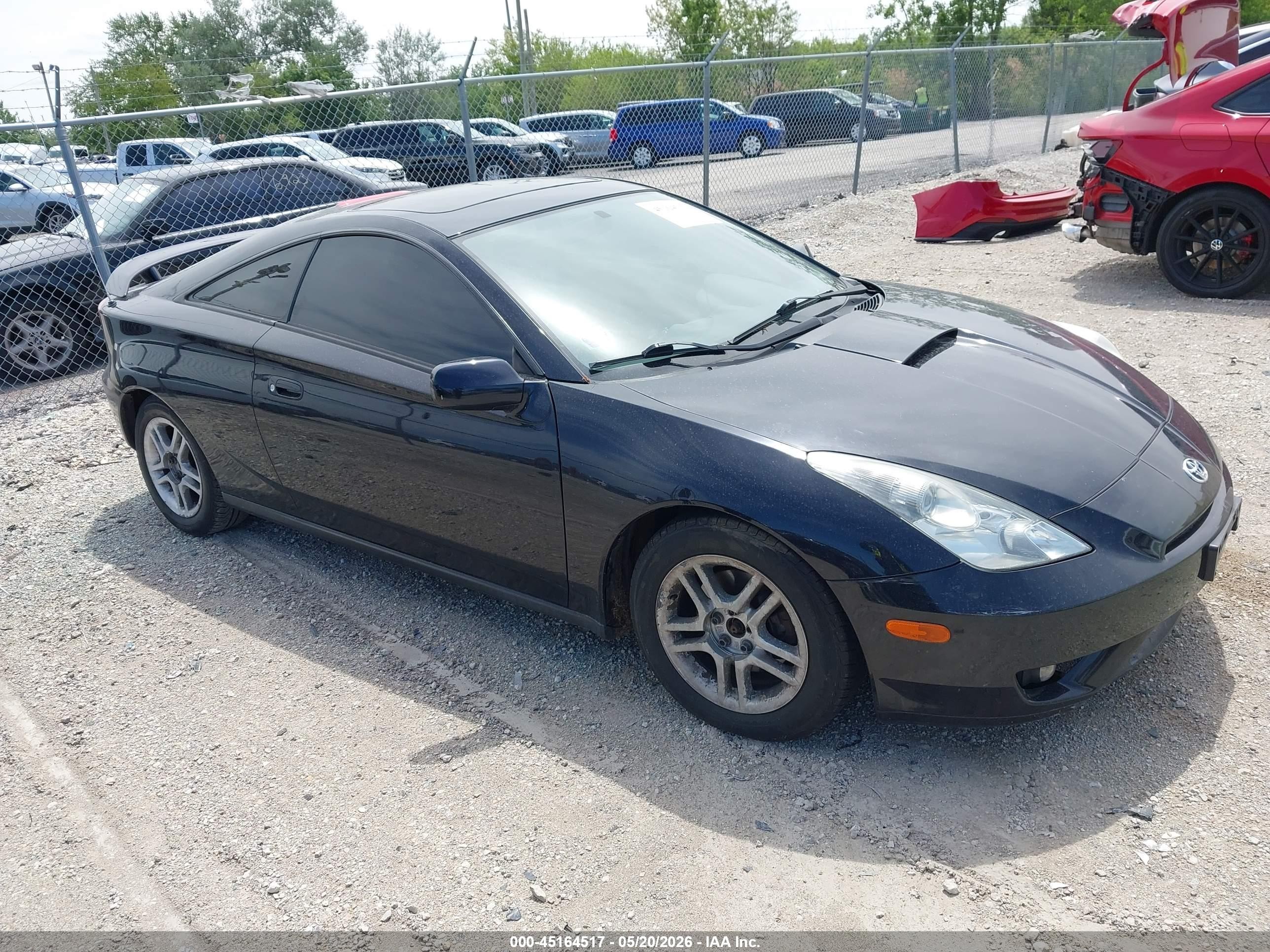 2003 Toyota Celica Gt Black vin: JTDDR32T730154015
