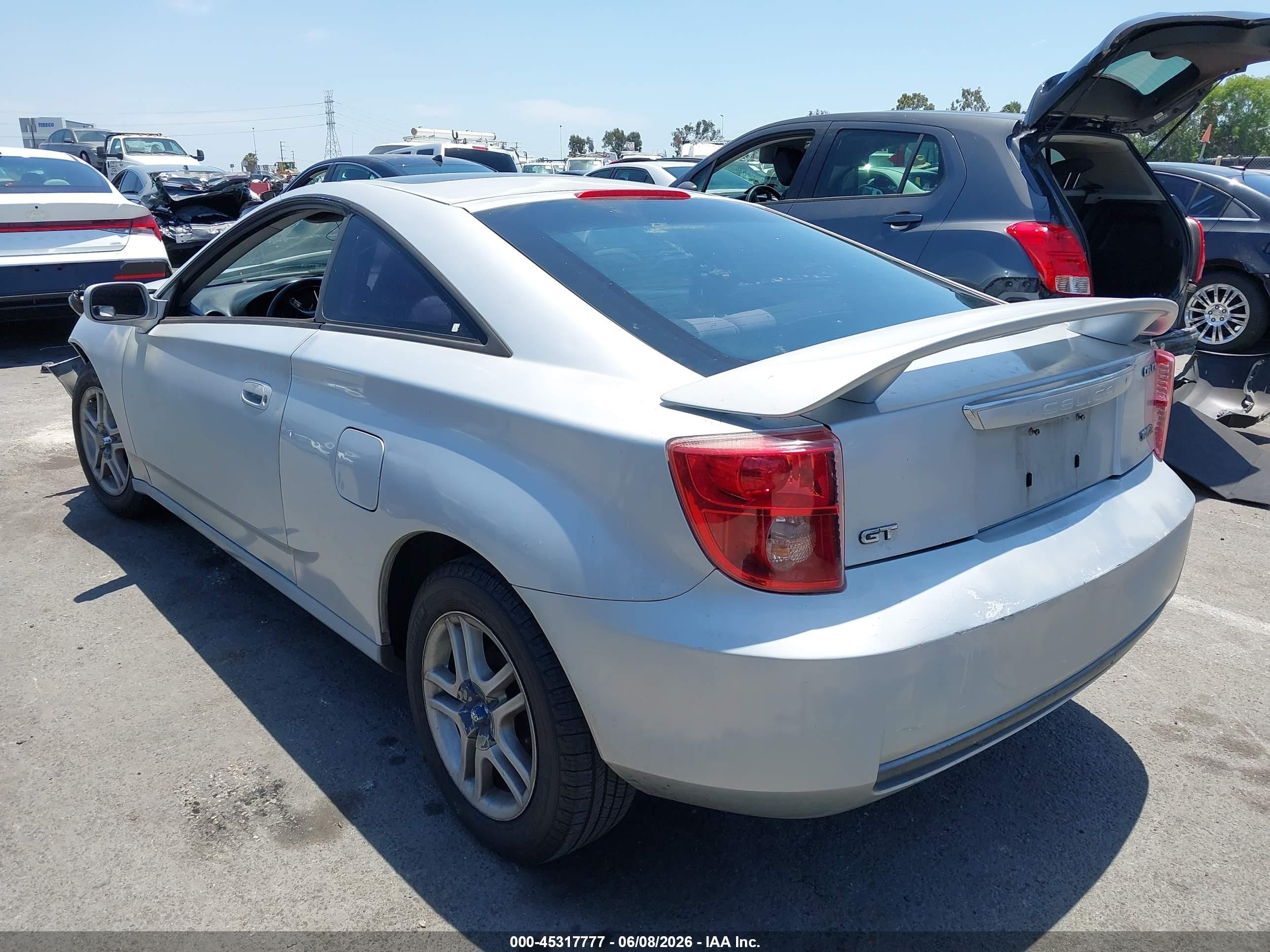 2003 Toyota Celica Gt Серебряный vin: JTDDR32T730156265