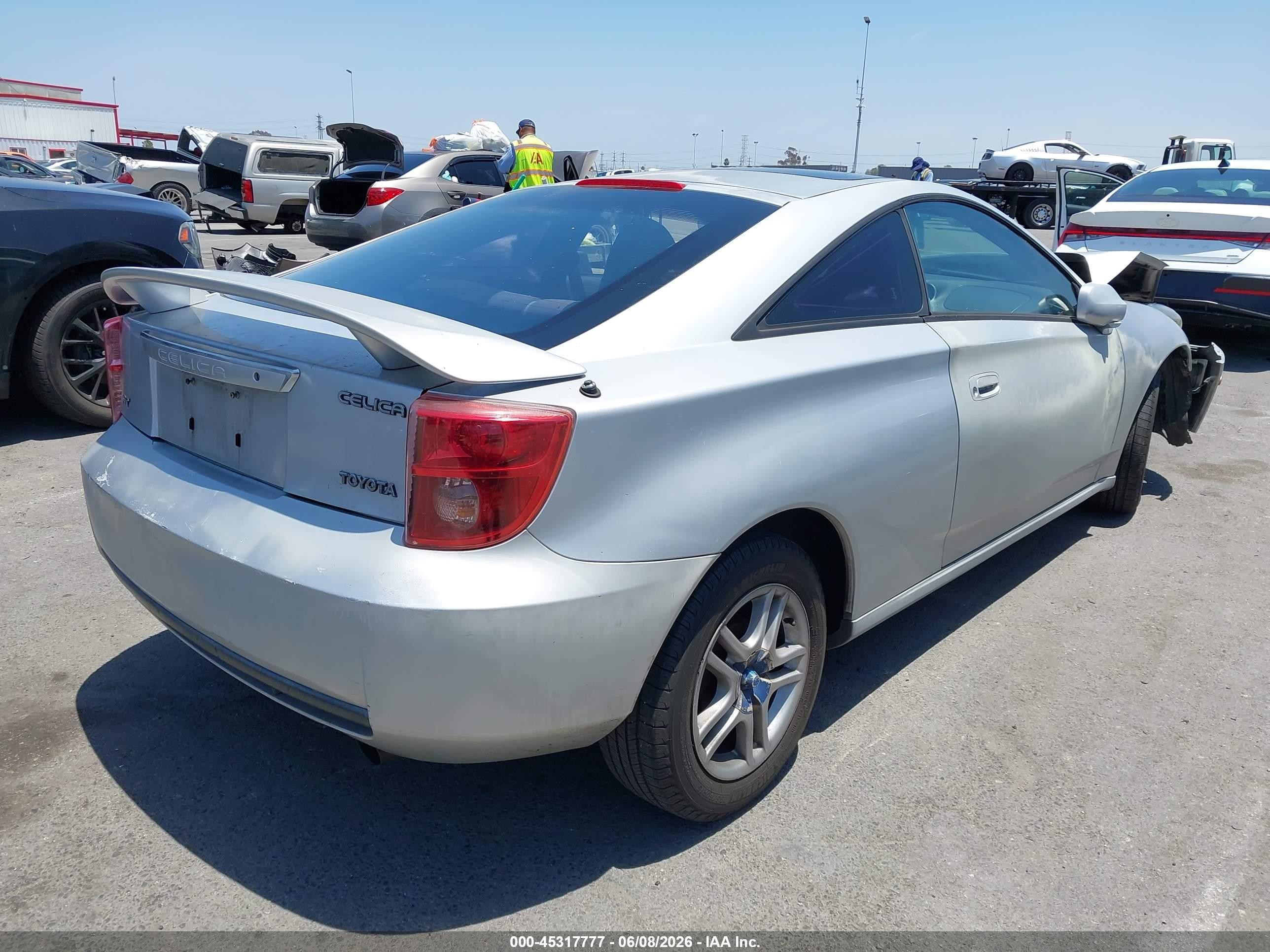 2003 Toyota Celica Gt Серебряный vin: JTDDR32T730156265