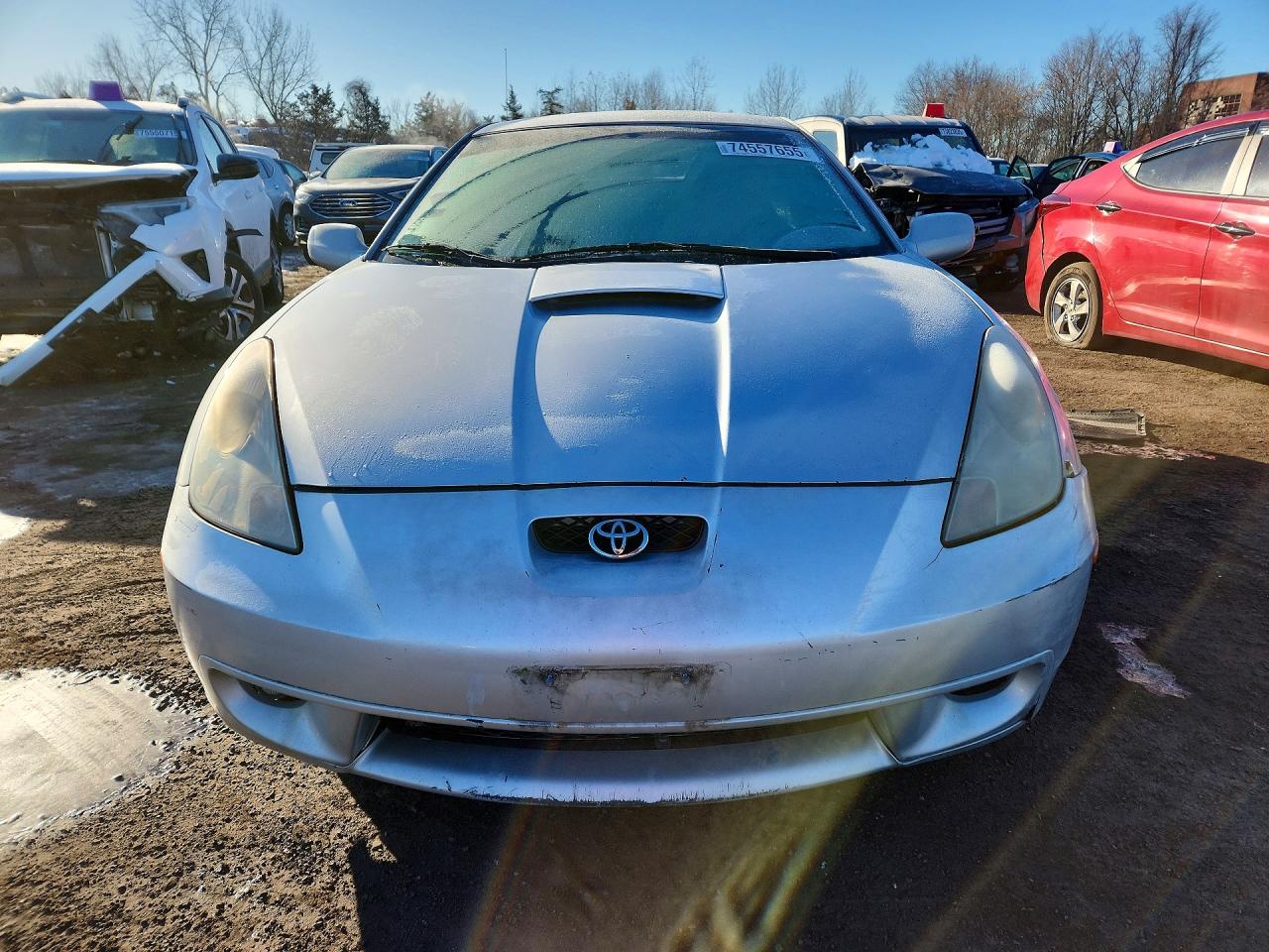2002 Toyota Celica Gt Gray vin: JTDDR32T820116646