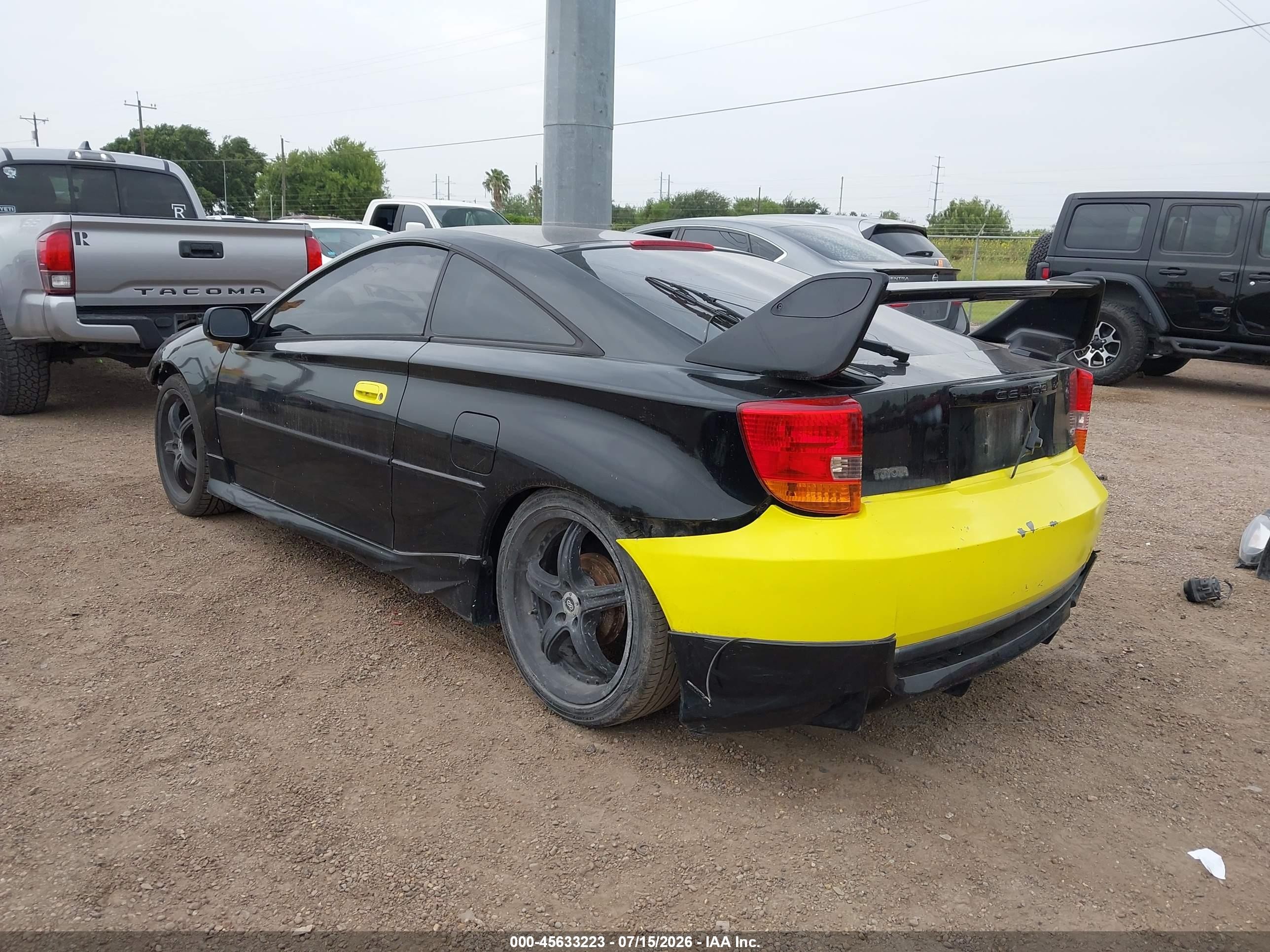 2002 Toyota Celica Gt Black vin: JTDDR32T820137979