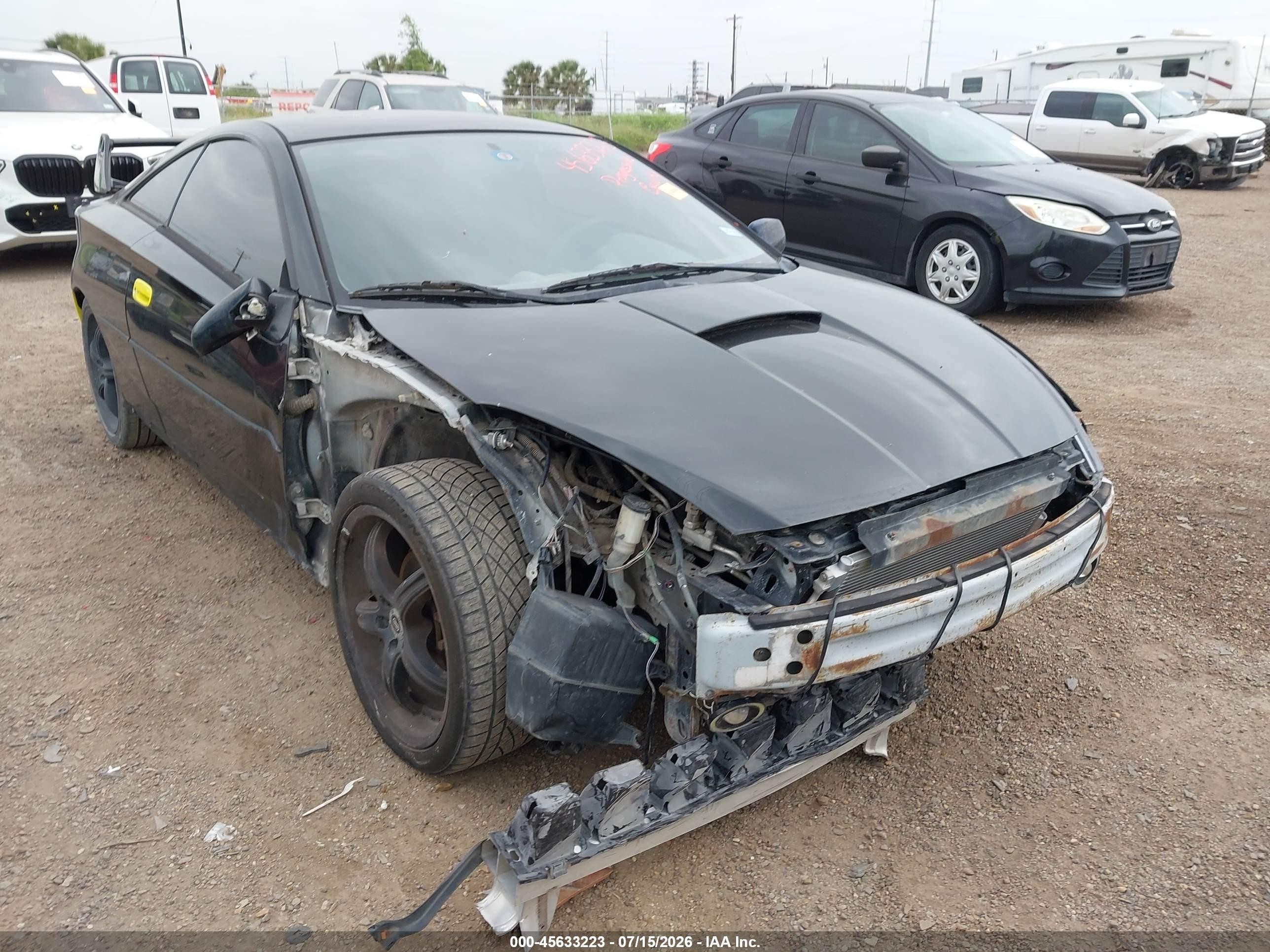 2002 Toyota Celica Gt Black vin: JTDDR32T820137979
