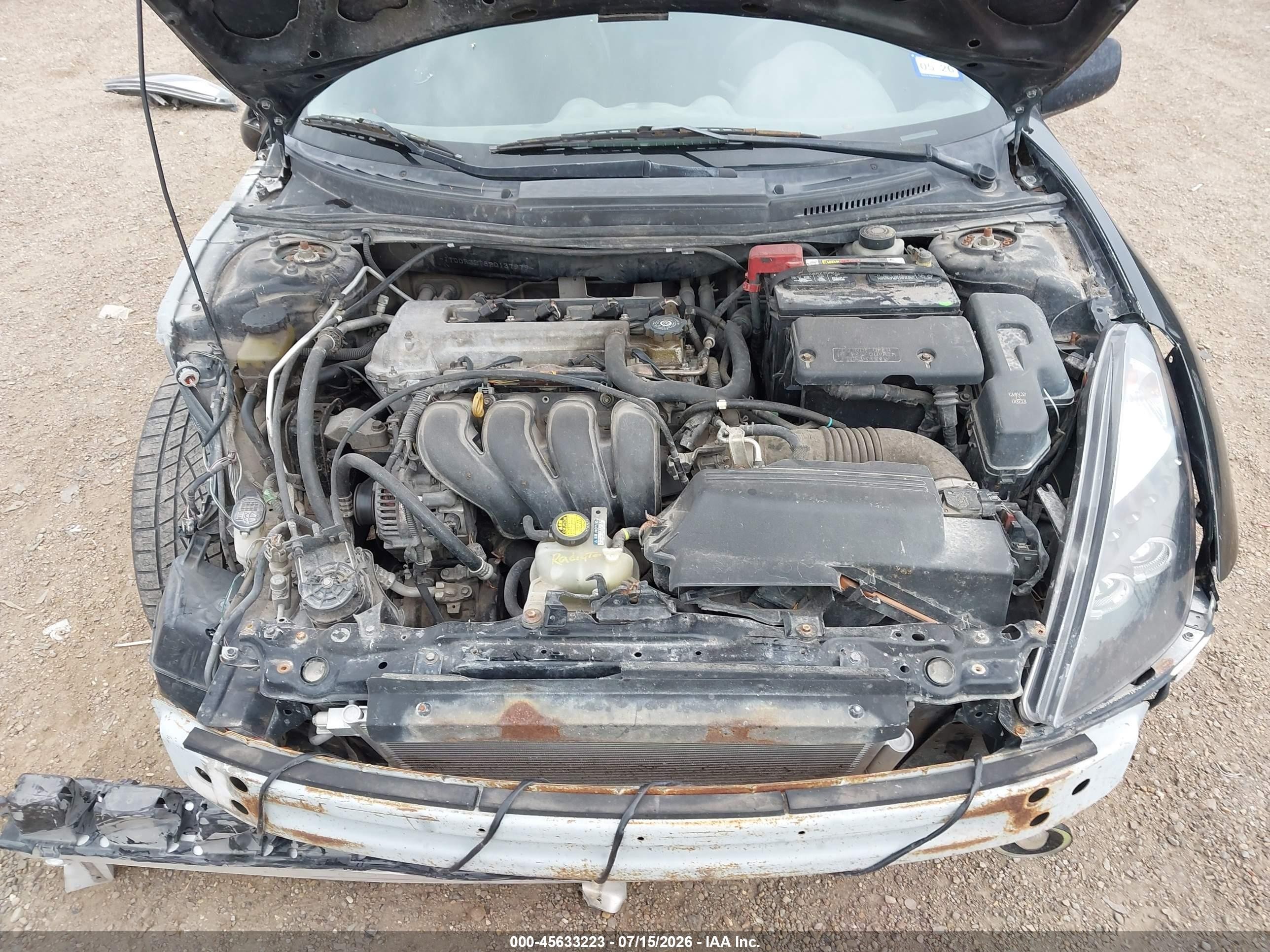 2002 Toyota Celica Gt Black vin: JTDDR32T820137979