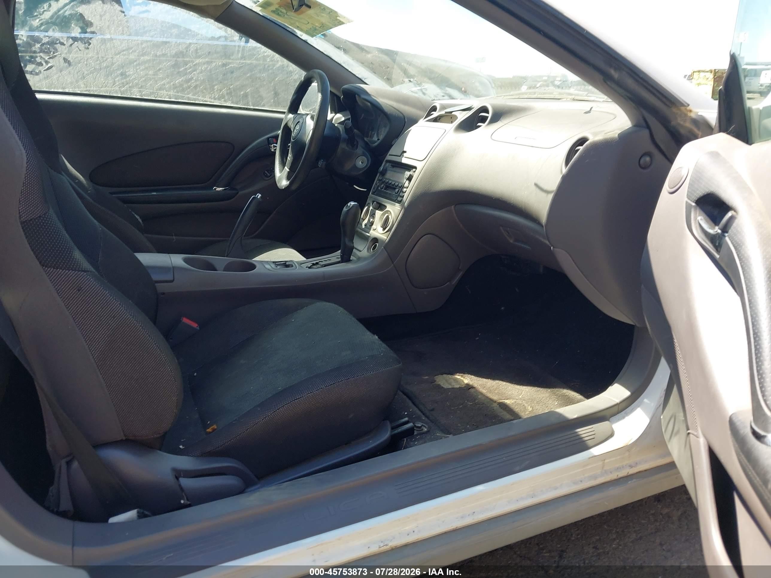2002 Toyota Celica Gt White vin: JTDDR32T820138534
