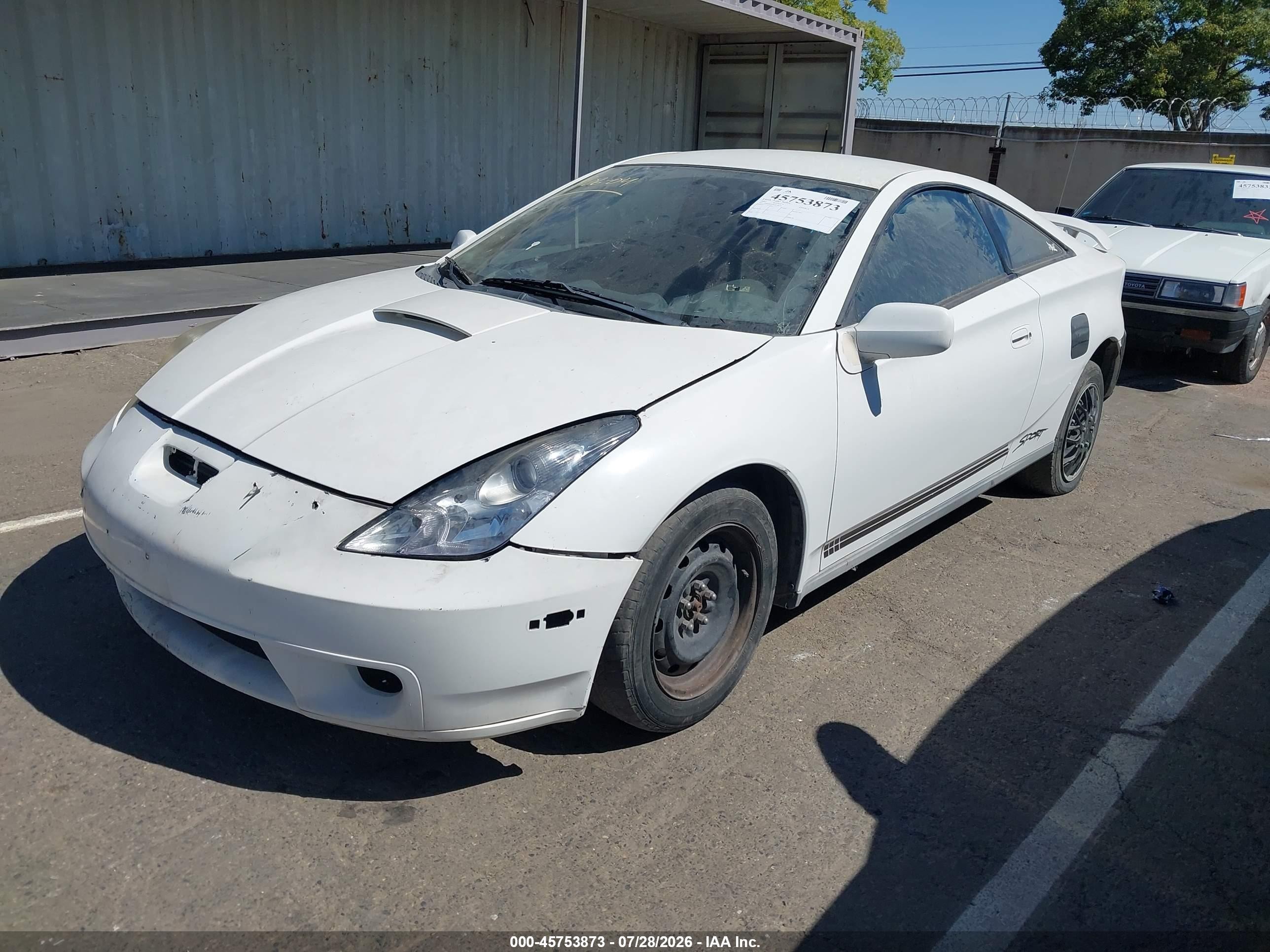 2002 Toyota Celica Gt White vin: JTDDR32T820138534