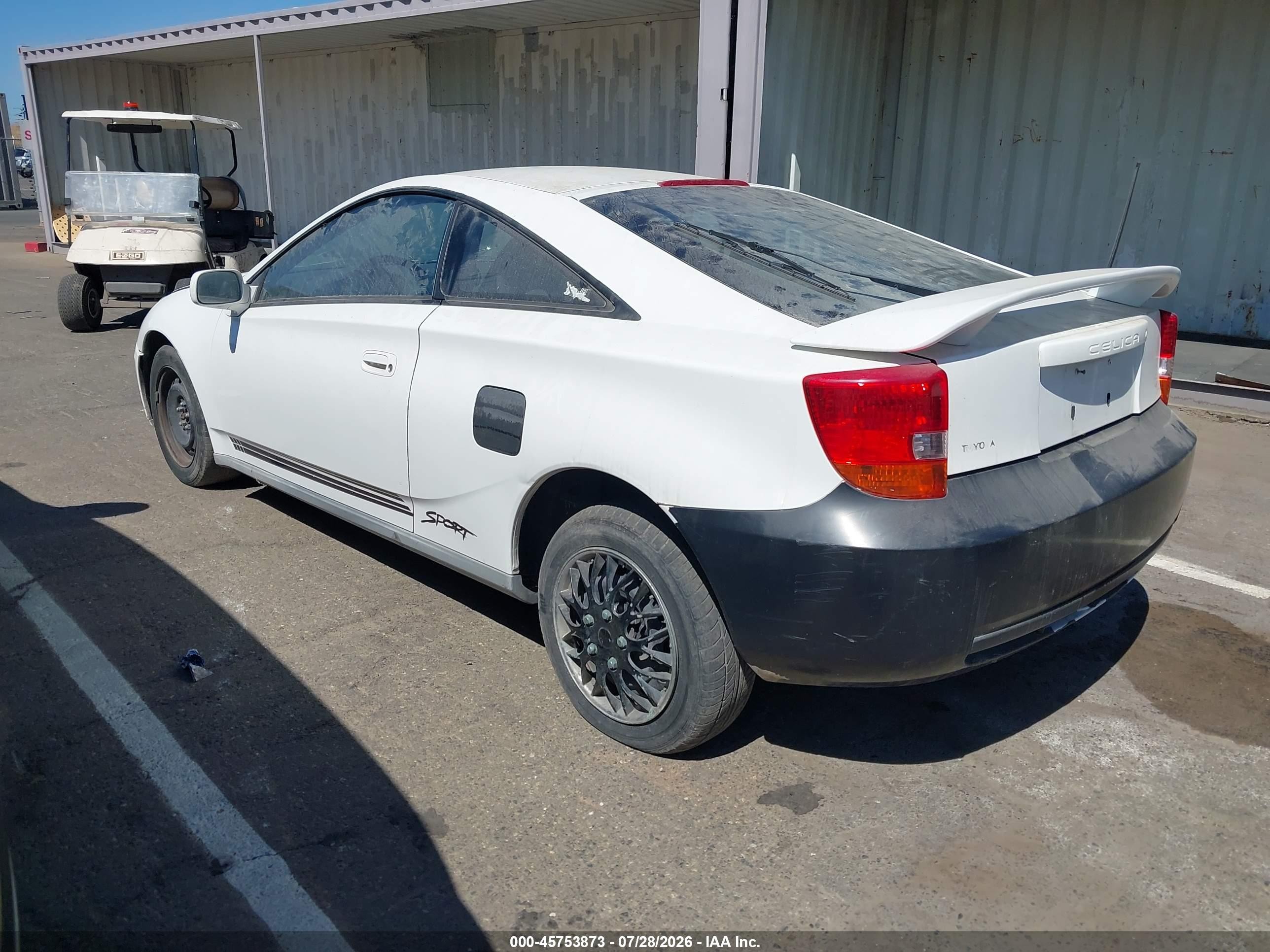 2002 Toyota Celica Gt White vin: JTDDR32T820138534