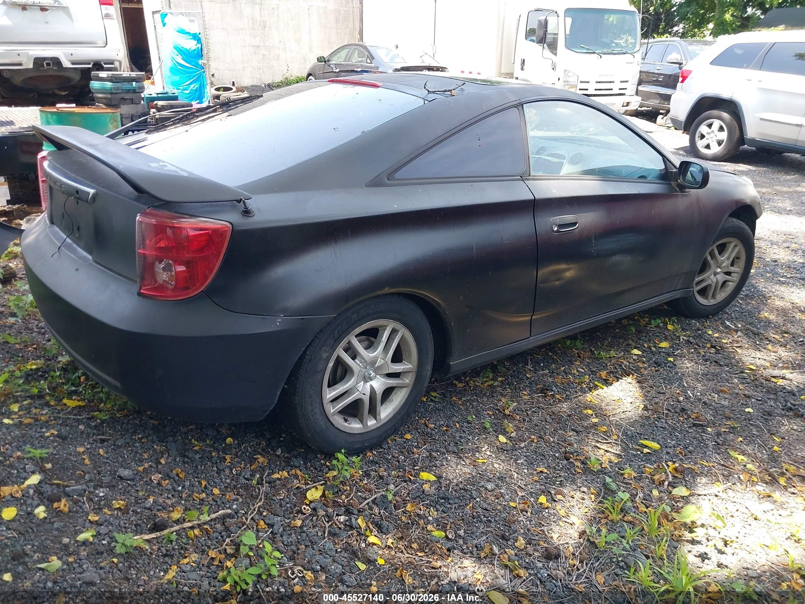 2003 Toyota Celica Gt Black vin: JTDDR32T930143372