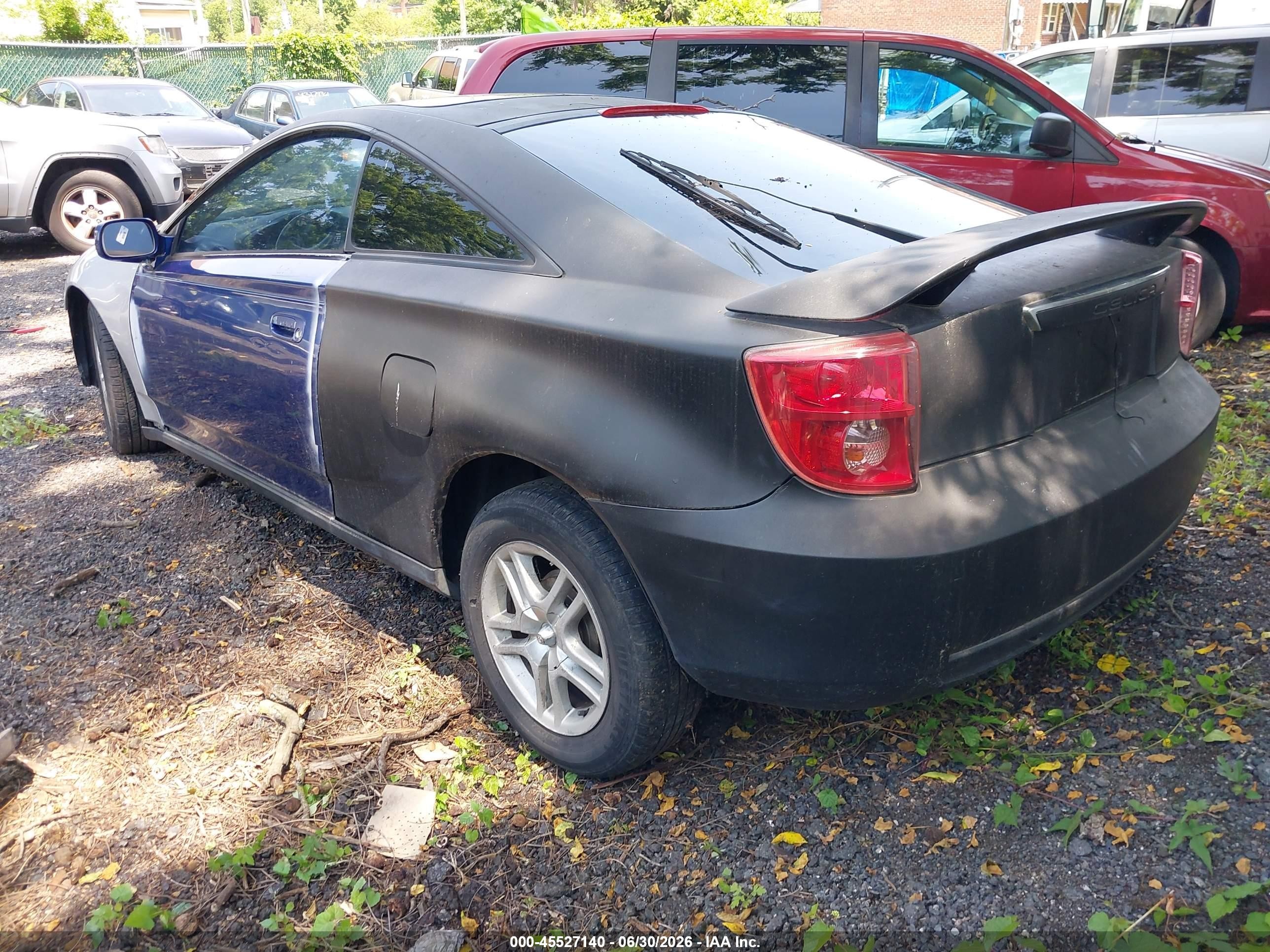 2003 Toyota Celica Gt Black vin: JTDDR32T930143372