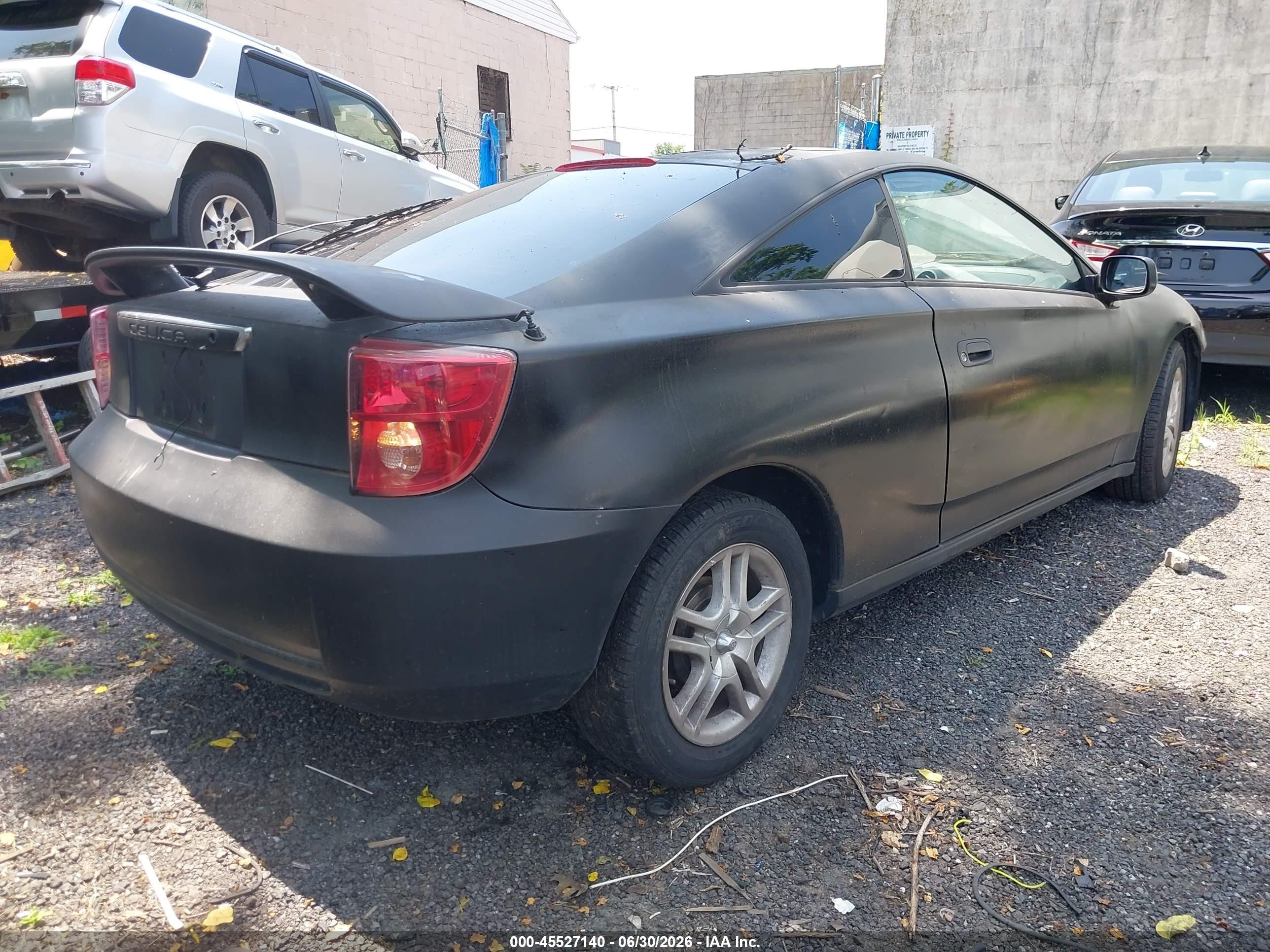 2003 Toyota Celica Gt Black vin: JTDDR32T930143372