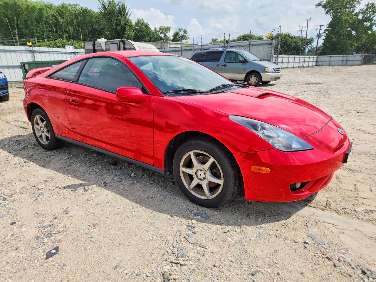 2004 Toyota Celica Gt Red vin: JTDDR32T940174025