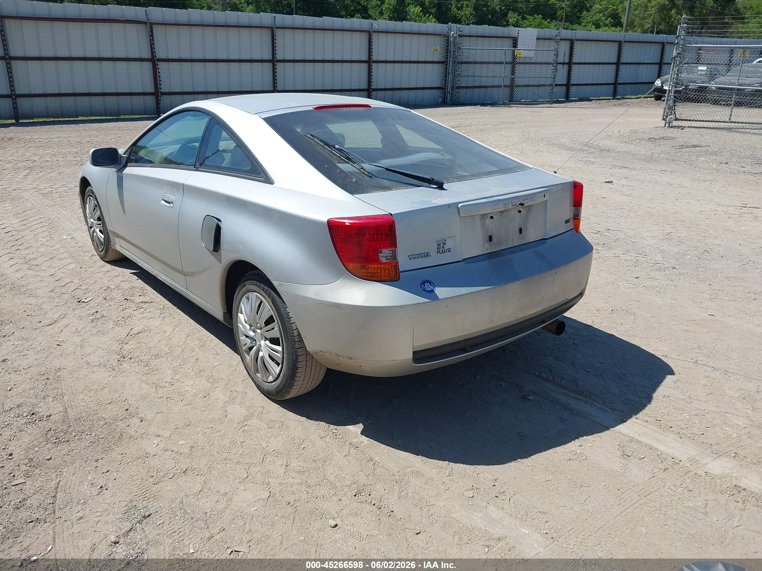 2001 Toyota Celica Gt Silver vin: JTDDR32TX10071241