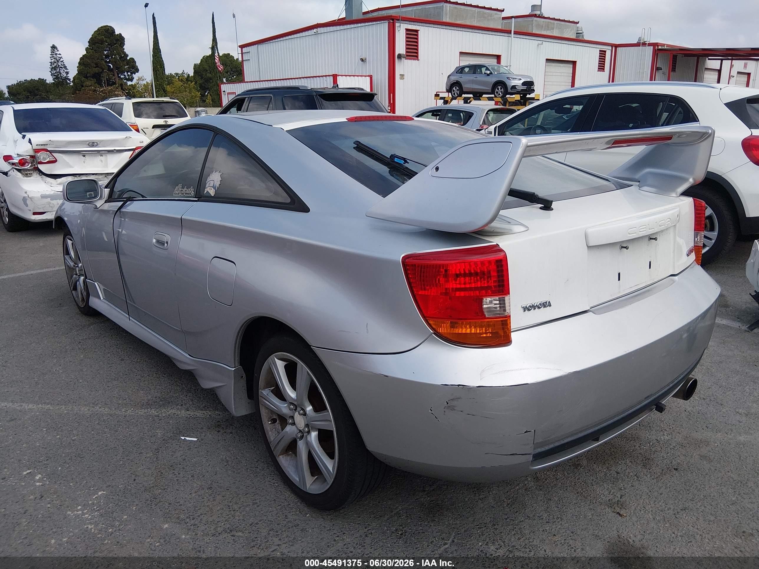 2000 Toyota Celica Gts Silver vin: JTDDY32T4Y0021660