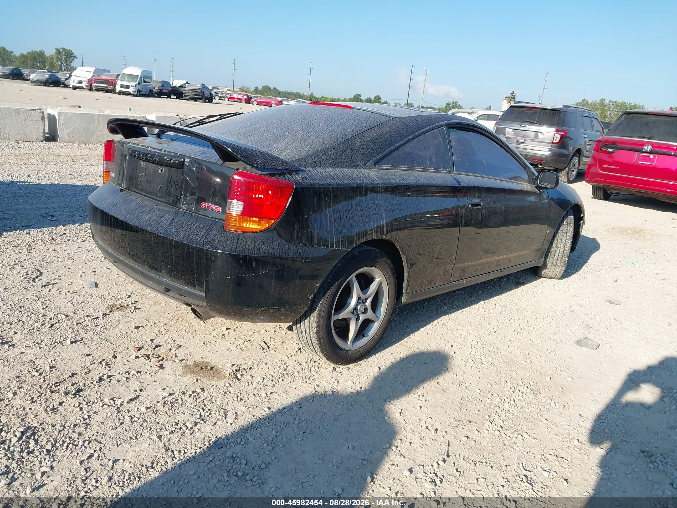 2001 Toyota Celica Gts Black vin: JTDDY32T510047450