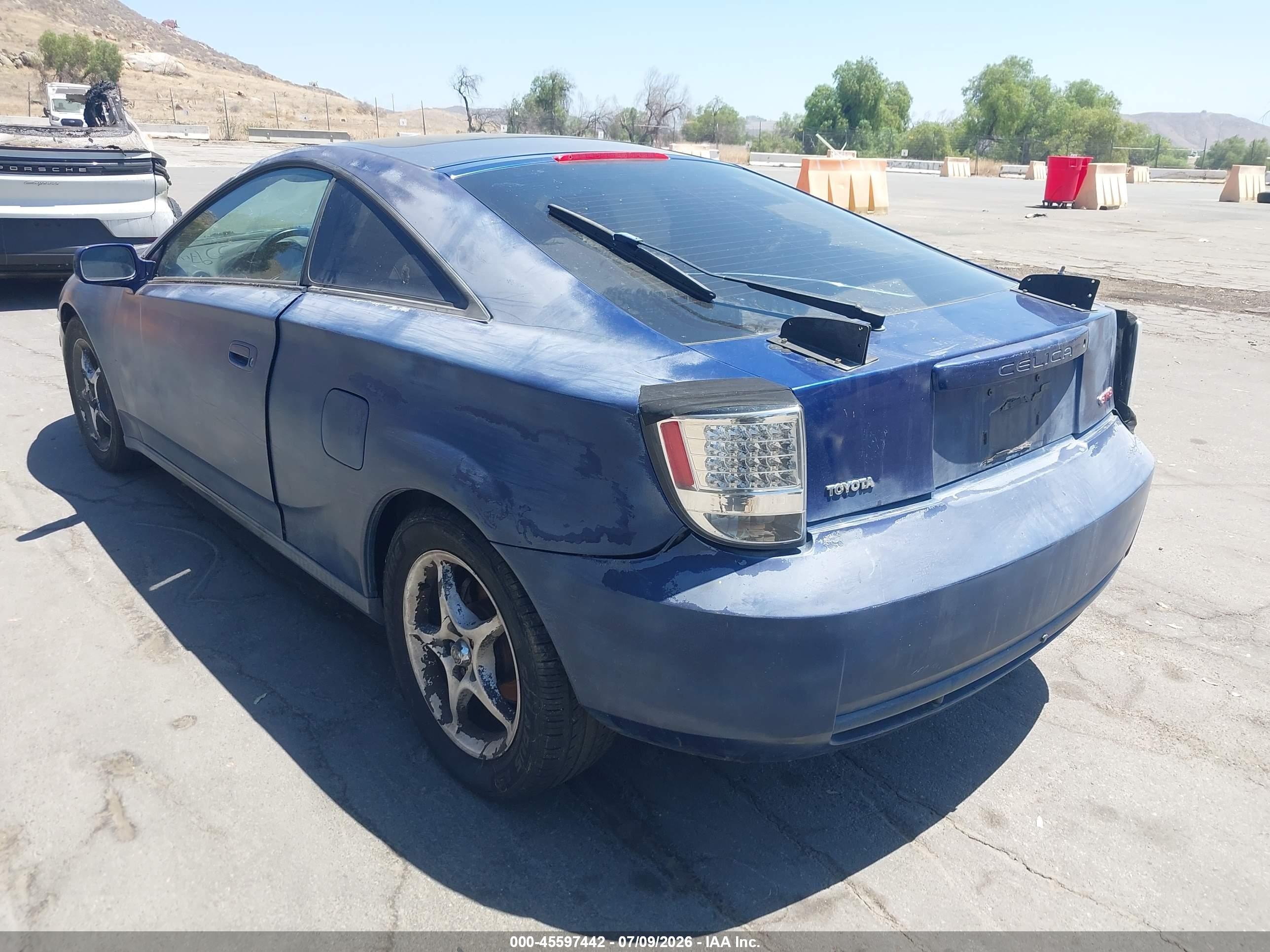 2000 Toyota Celica Gts Blue vin: JTDDY32T5Y0017360