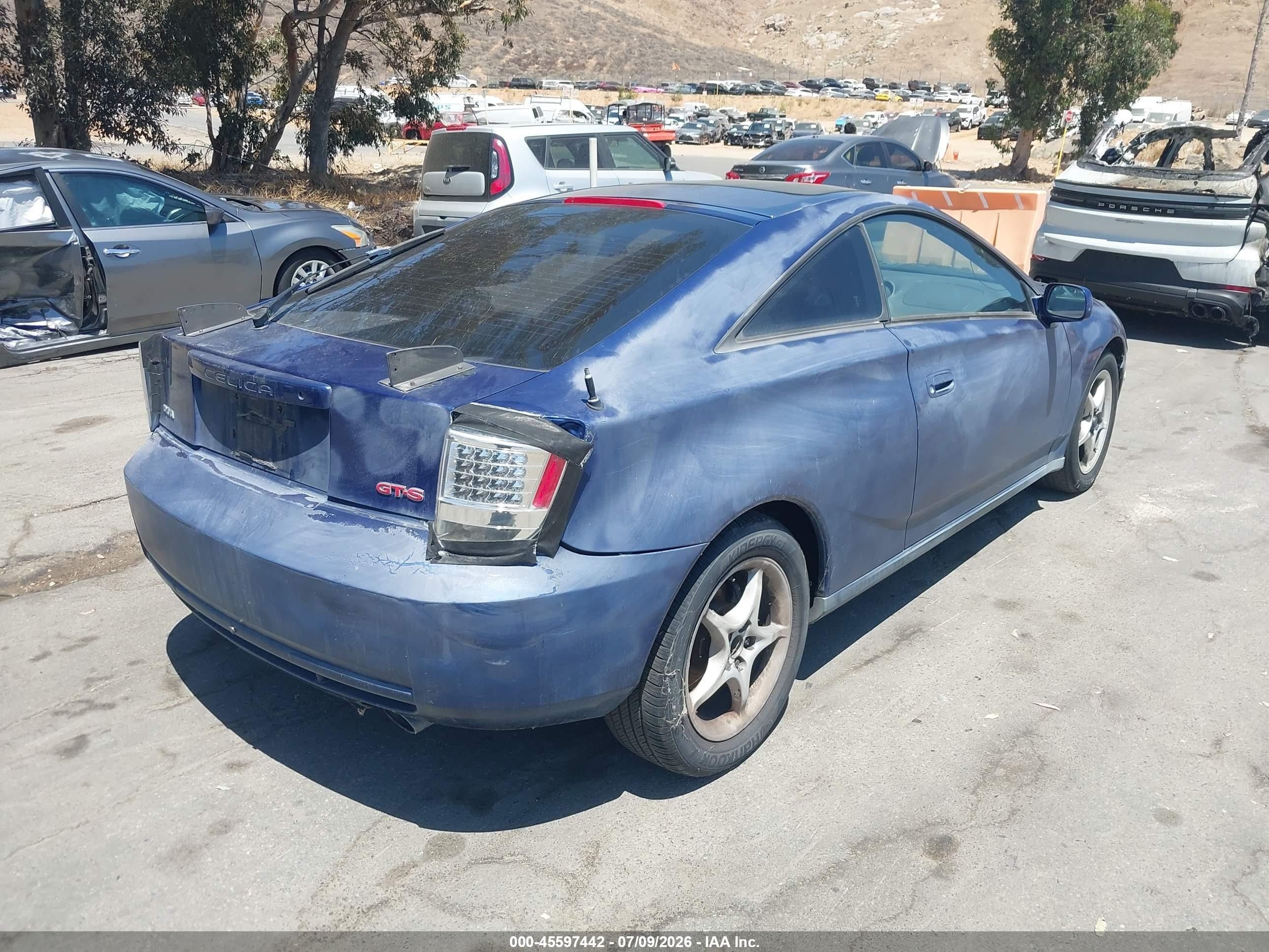 2000 Toyota Celica Gts Blue vin: JTDDY32T5Y0017360