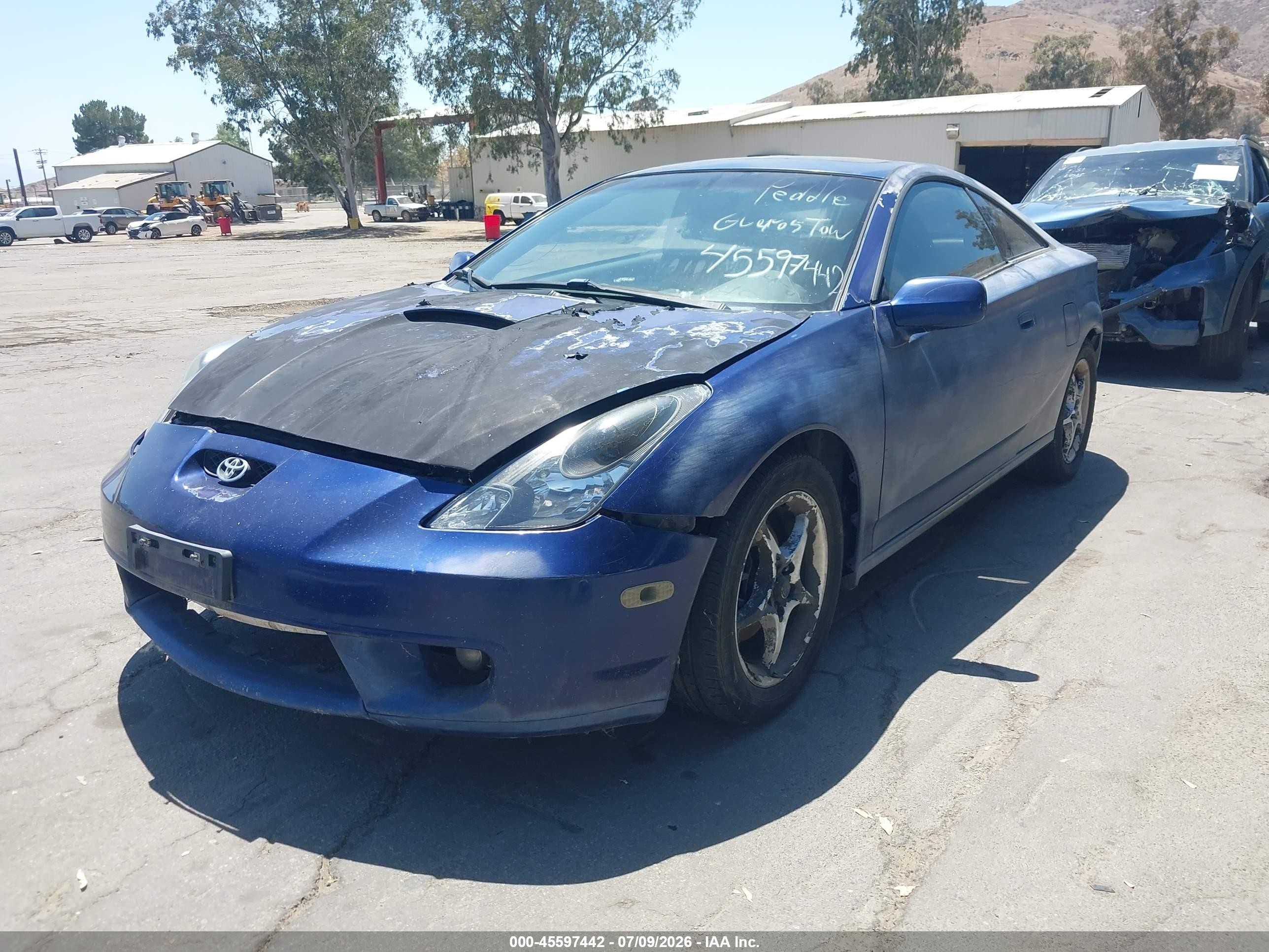 2000 Toyota Celica Gts Blue vin: JTDDY32T5Y0017360