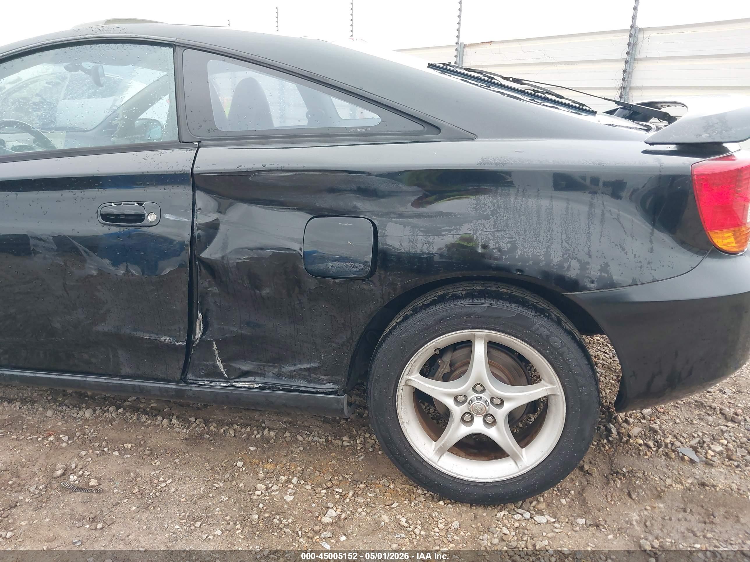 2000 Toyota Celica Gts Black vin: JTDDY32T6Y0027508