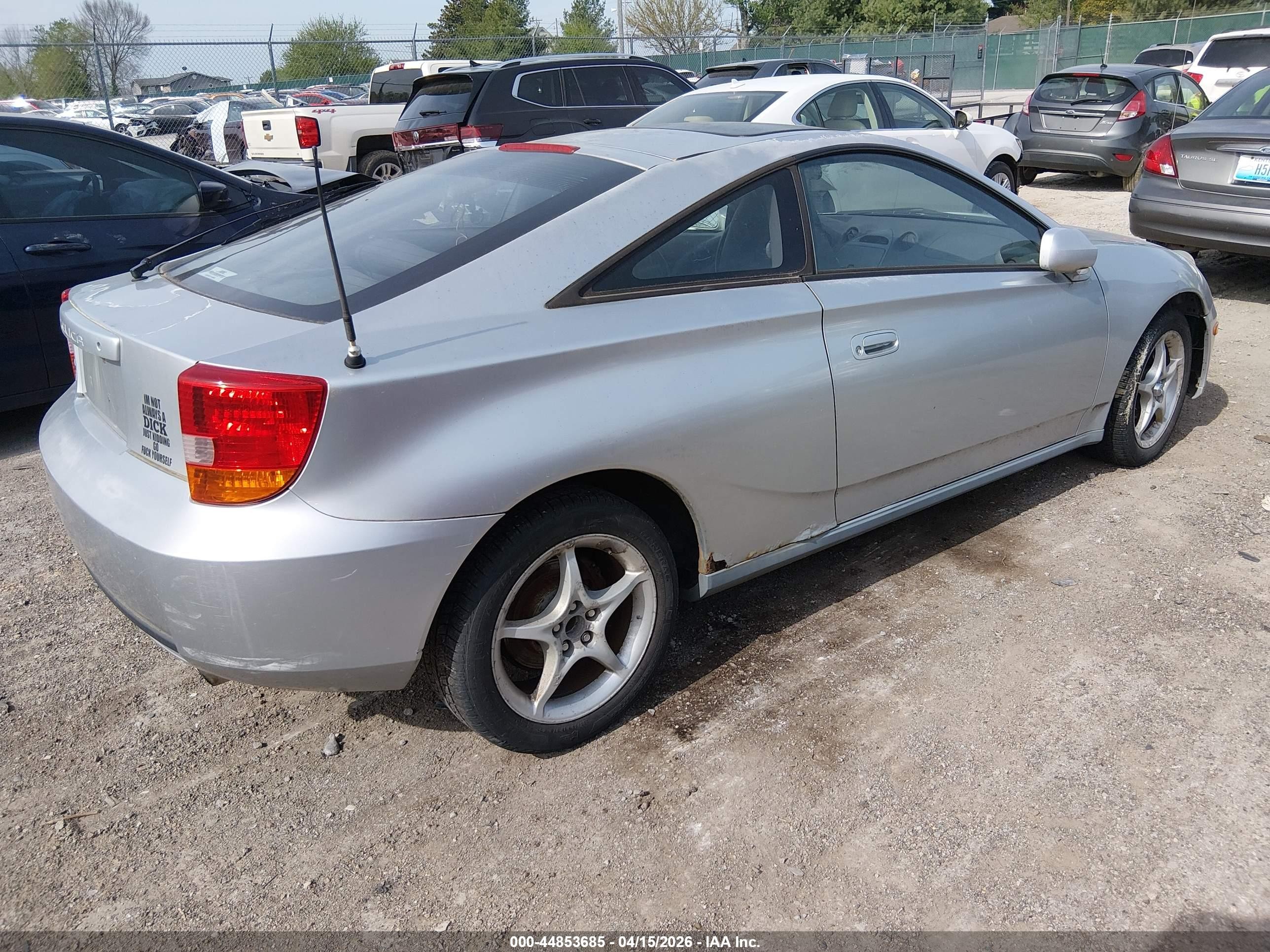 2000 Toyota Celica Gts Silver vin: JTDDY32T8Y0016719