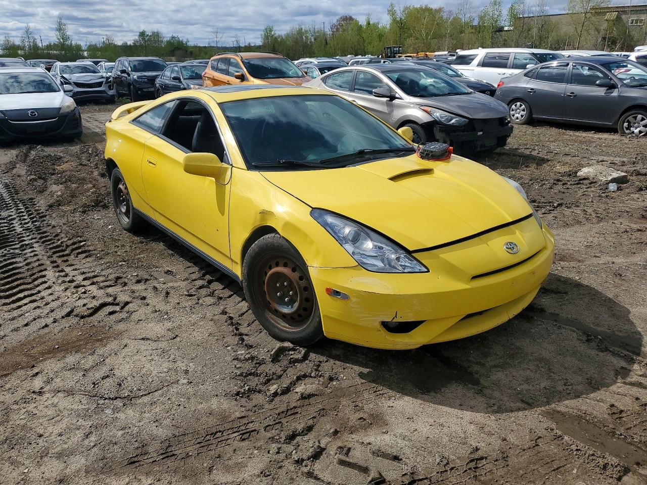 2004 Toyota Celica Gt-s Yellow vin: JTDDY38T040071747