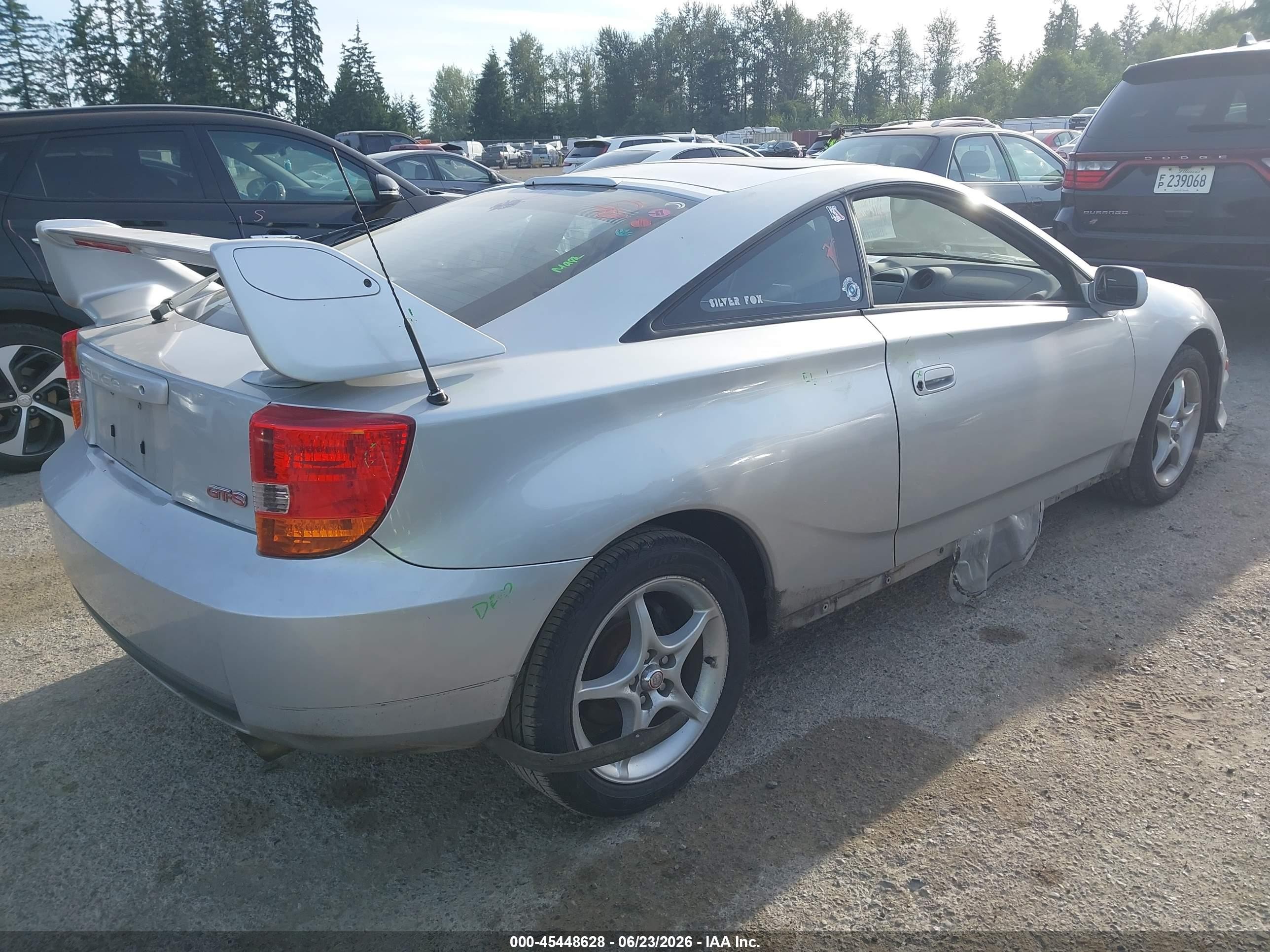 2002 Toyota Celica Gts Silver vin: JTDDY38T420055368