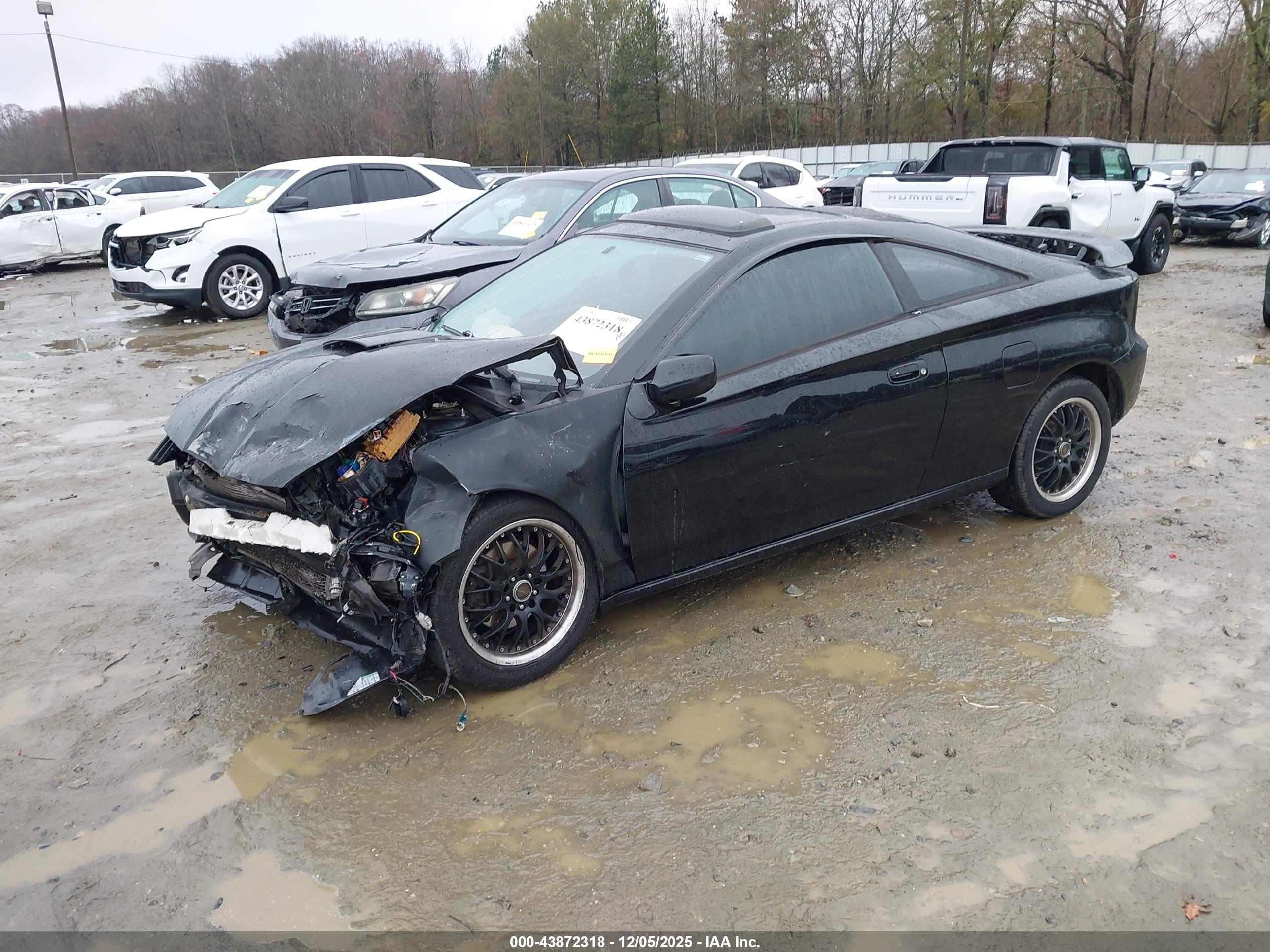 2001 Toyota Celica Gts Black vin: JTDDY38T510040151