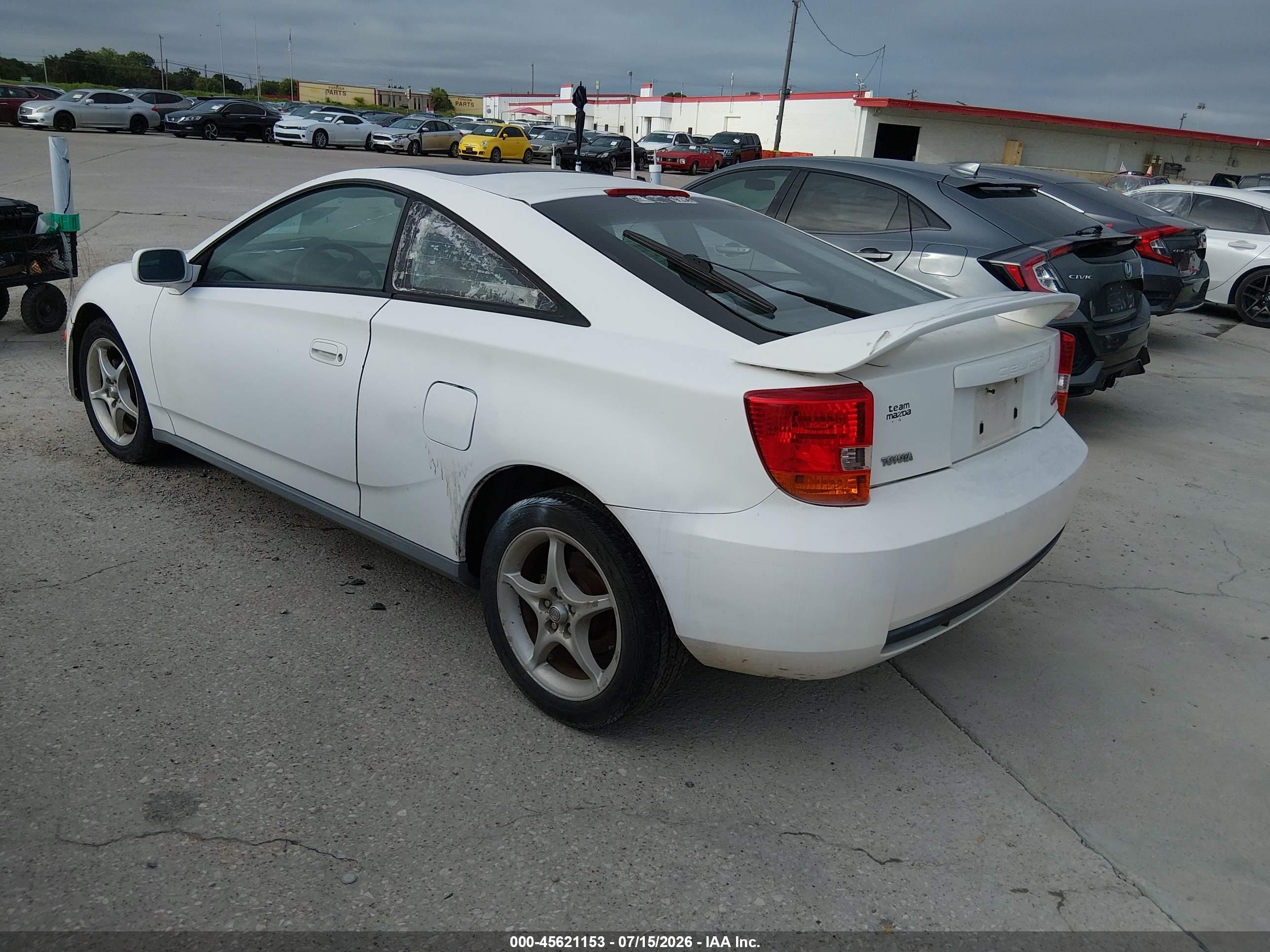 2002 Toyota Celica Gts White vin: JTDDY38T820053199