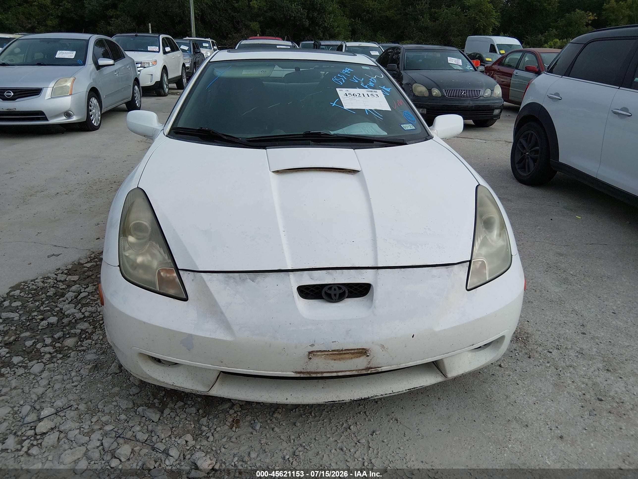 2002 Toyota Celica Gts White vin: JTDDY38T820053199